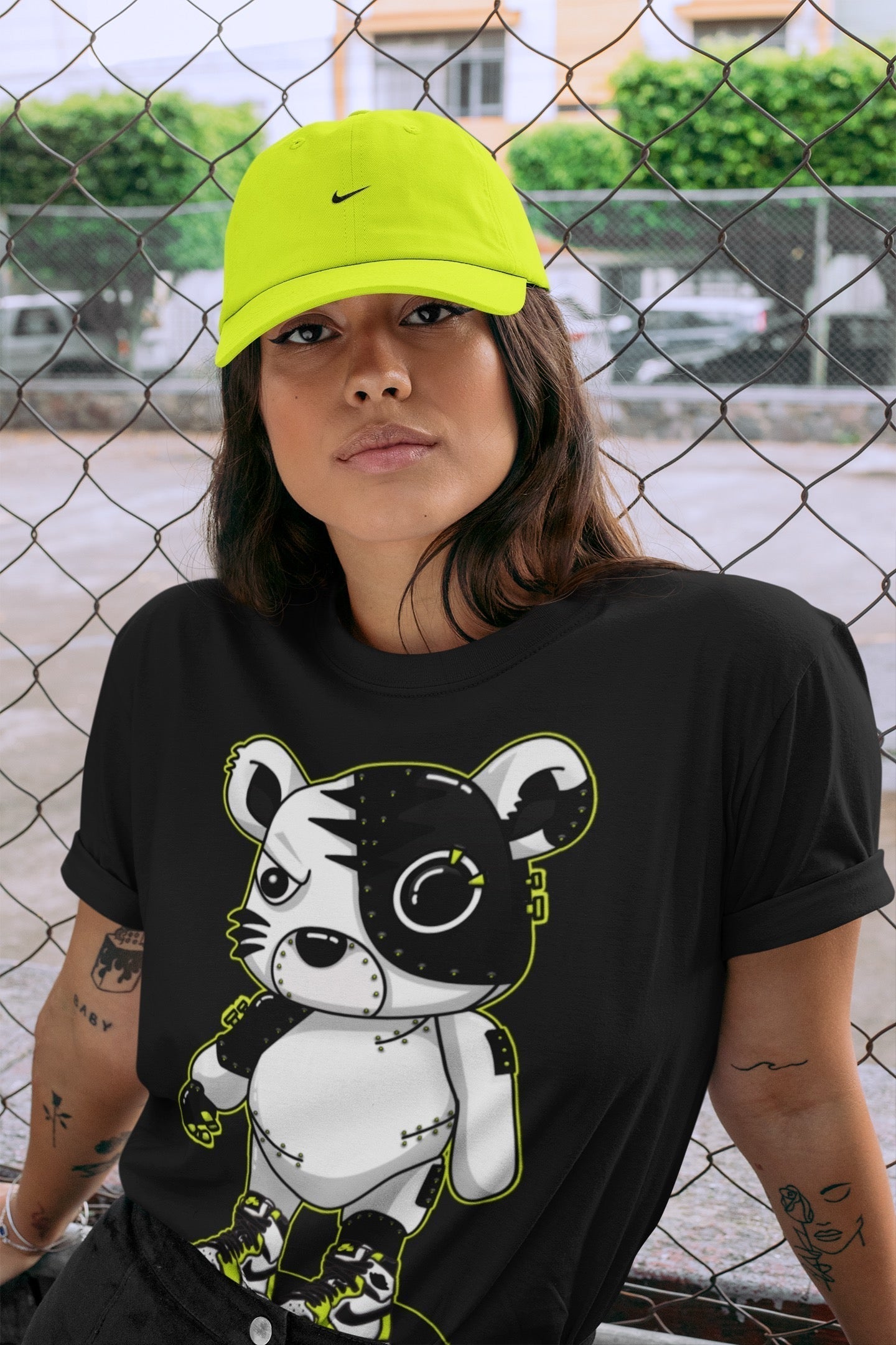 Cyborg Tiger Unisex Tops - Air Jordan 1 Visionaire