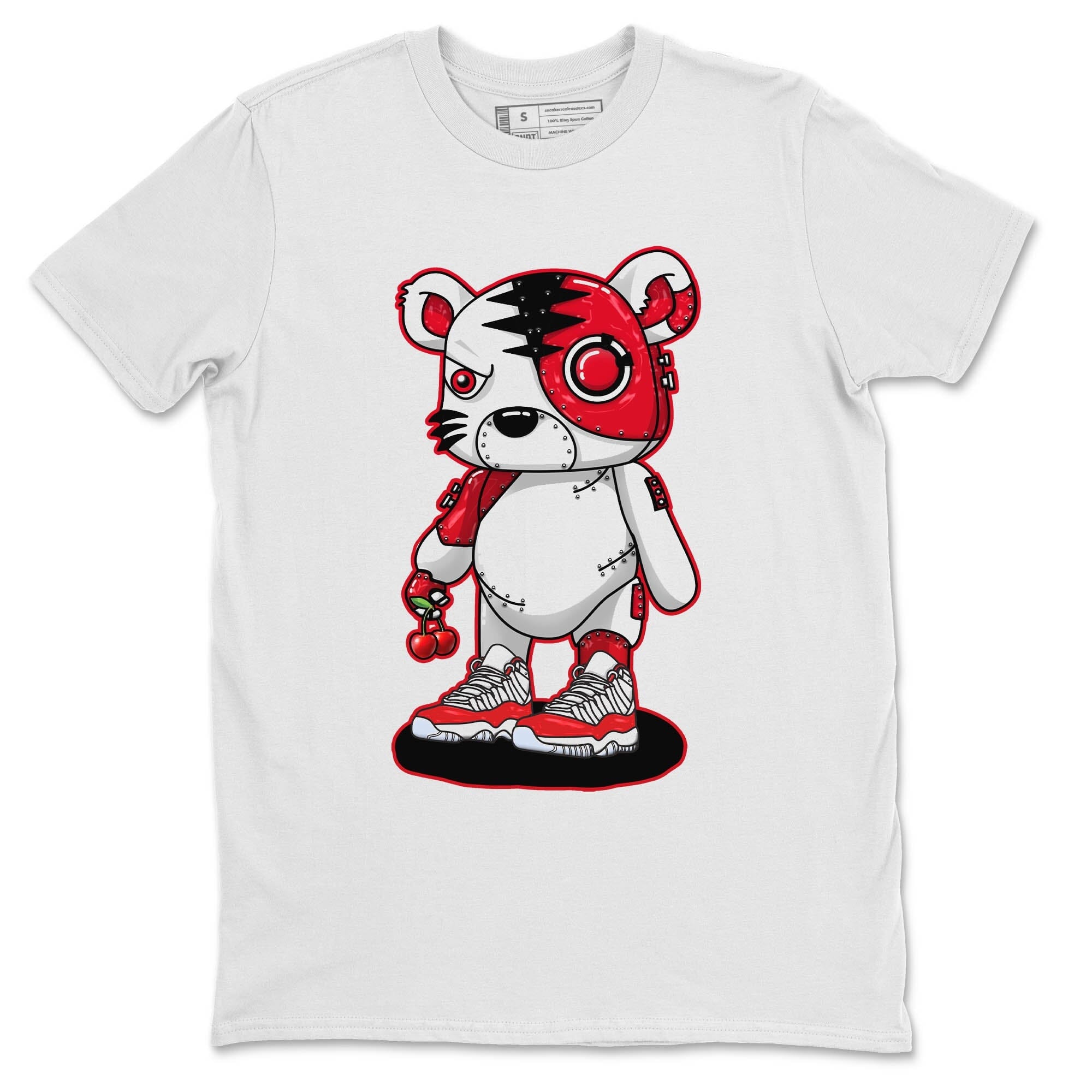 Cyborg Tiger Unisex Tops - Air Jordan 11 Cherry