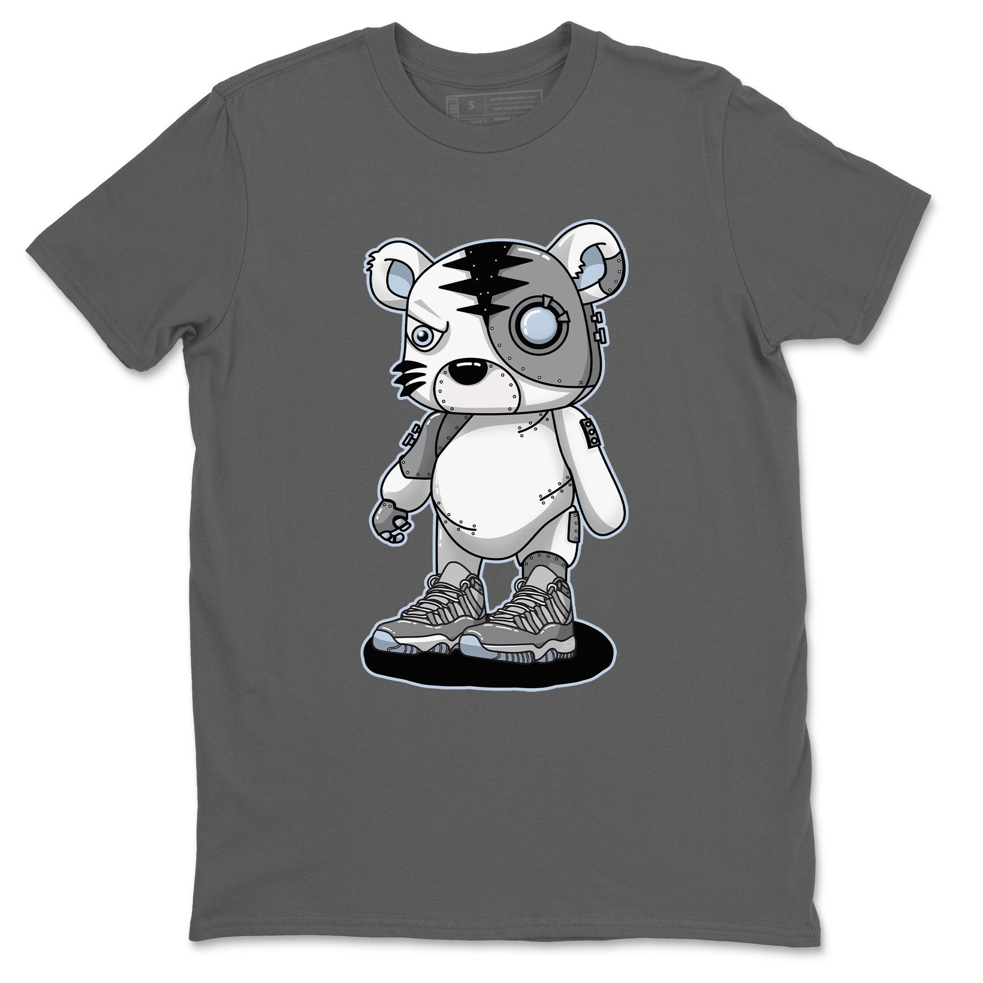 Cyborg Tiger Unisex Tops - Air Jordan 11 Cool Grey
