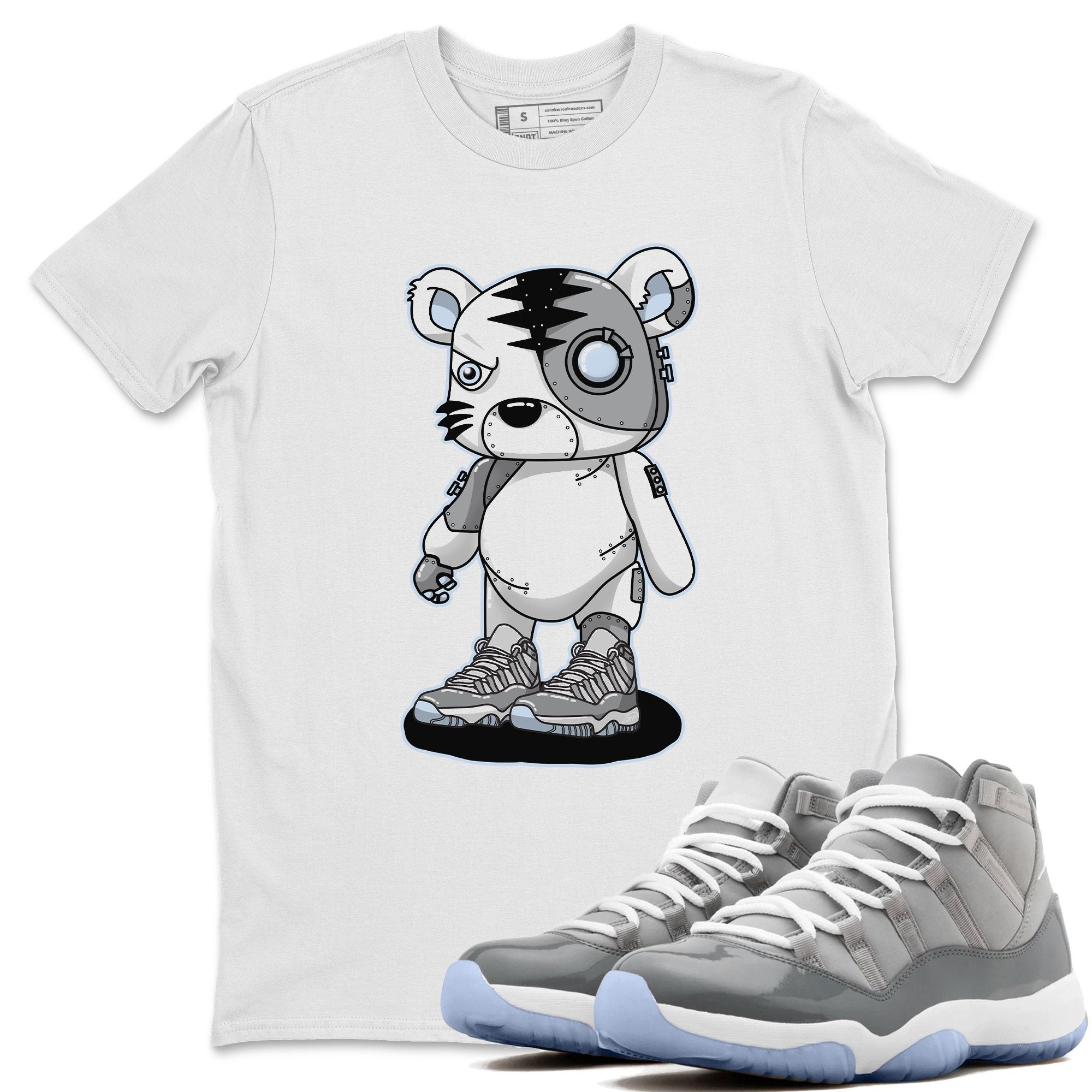 Cyborg Tiger Unisex Tops - Air Jordan 11 Cool Grey
