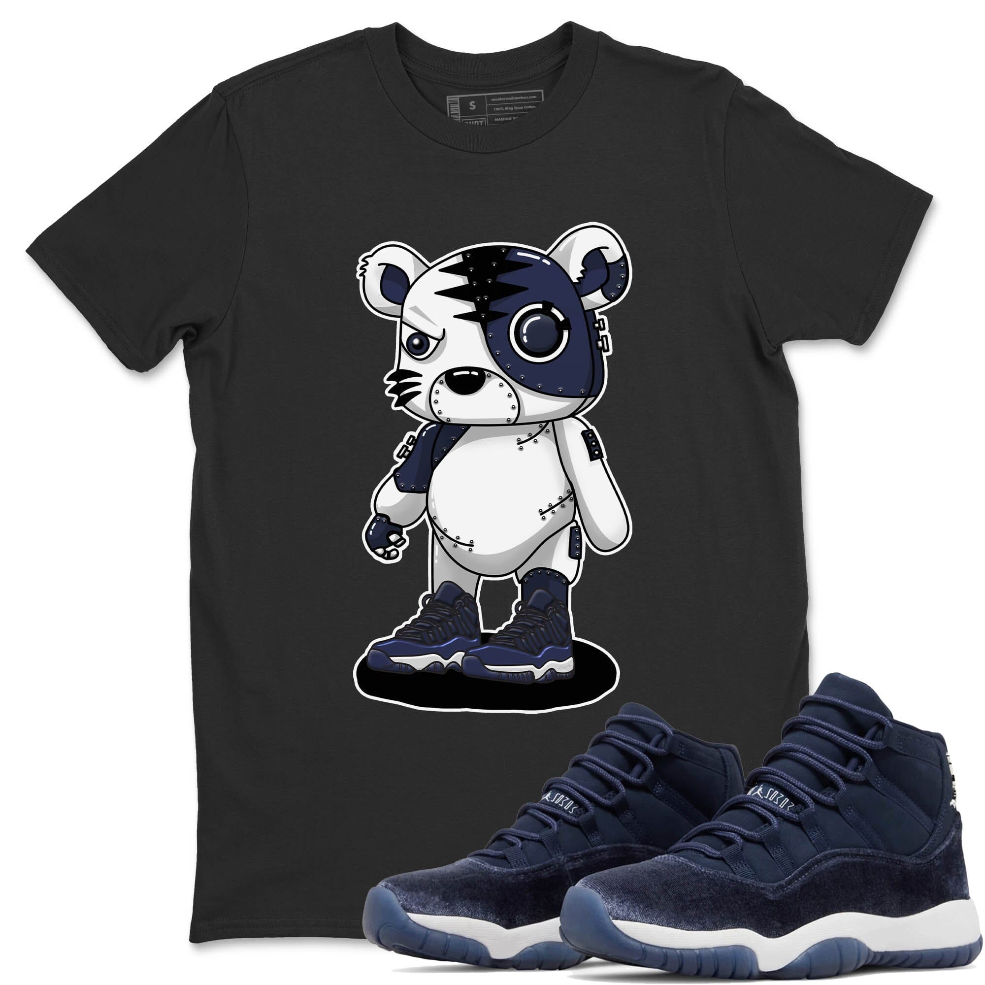Cyborg Tiger Unisex Tops - Air Jordan 11 Midnight Navy