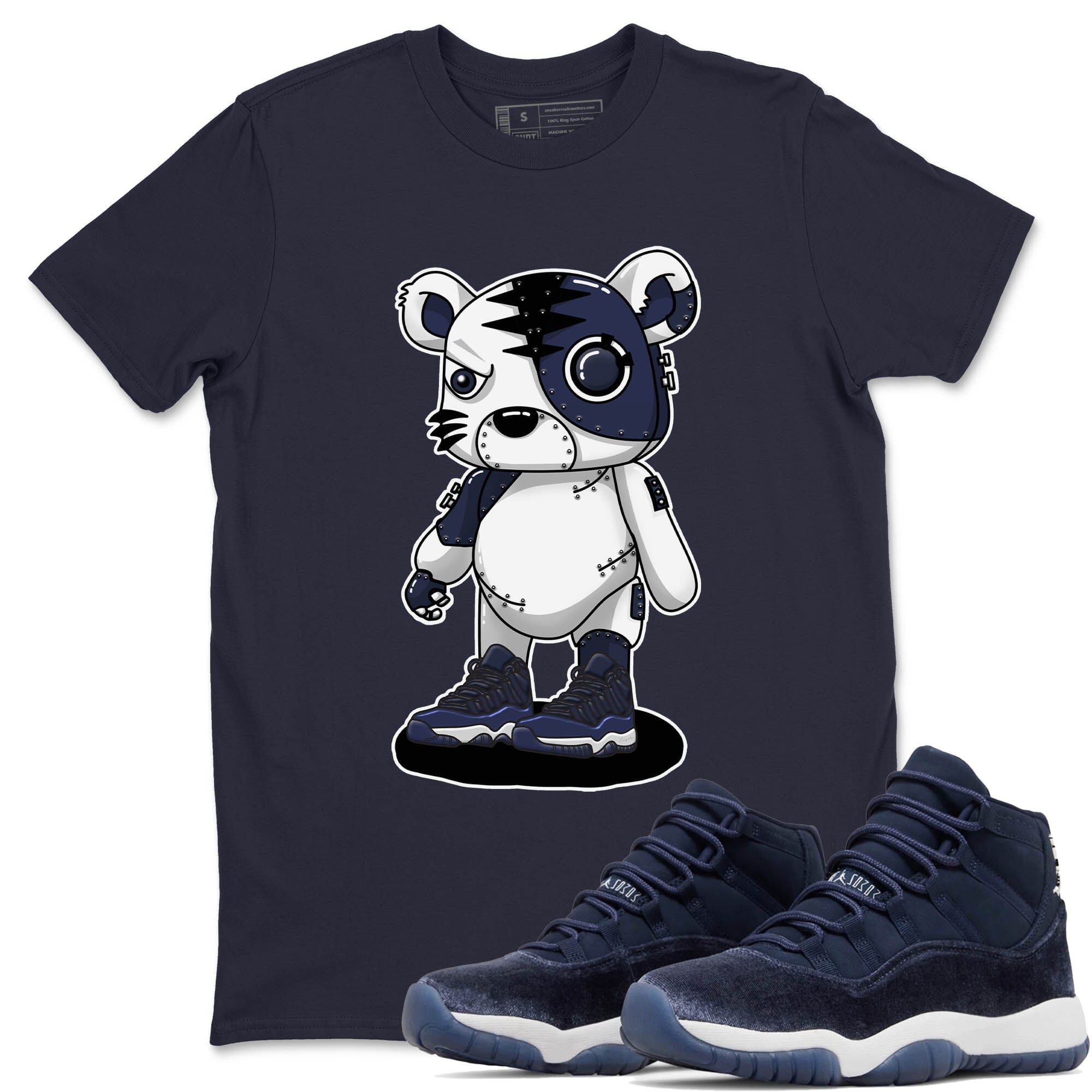 Cyborg Tiger Unisex Tops - Air Jordan 11 Midnight Navy