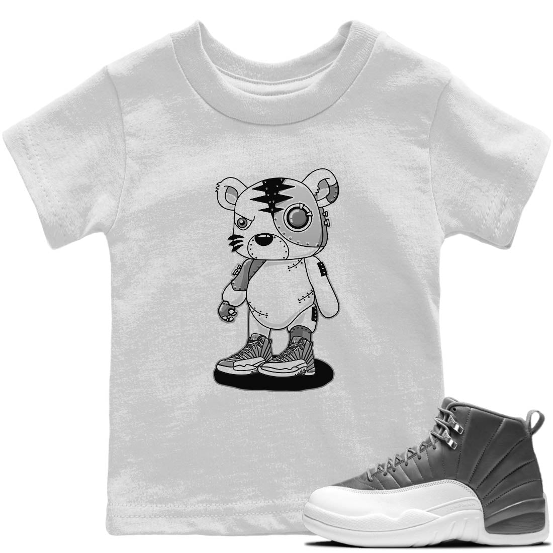 Cyborg Tiger Kids Tops - Air Jordan 12 Stealth