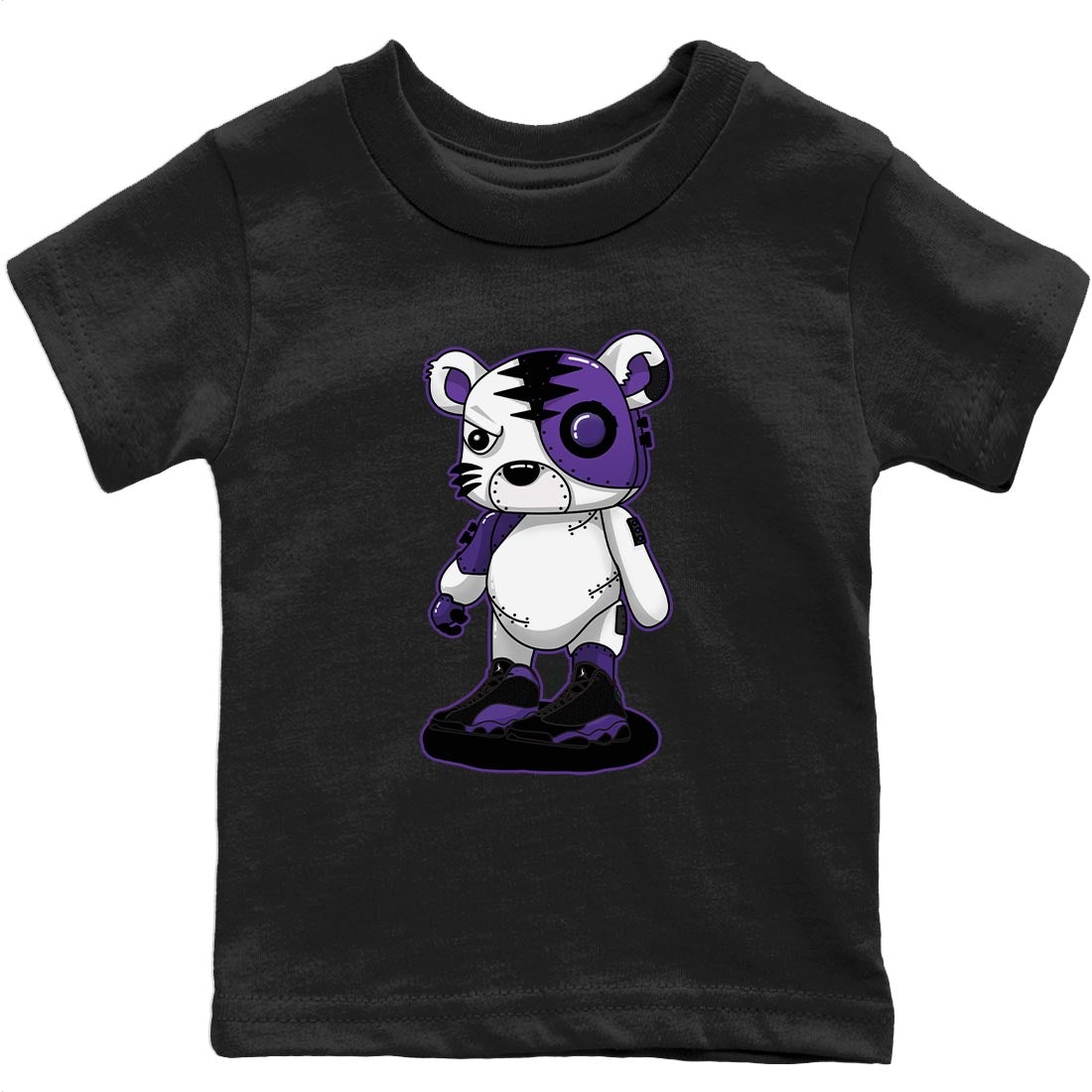 Cyborg Tiger Kids Tops - Air Jordan 13 Court Purple