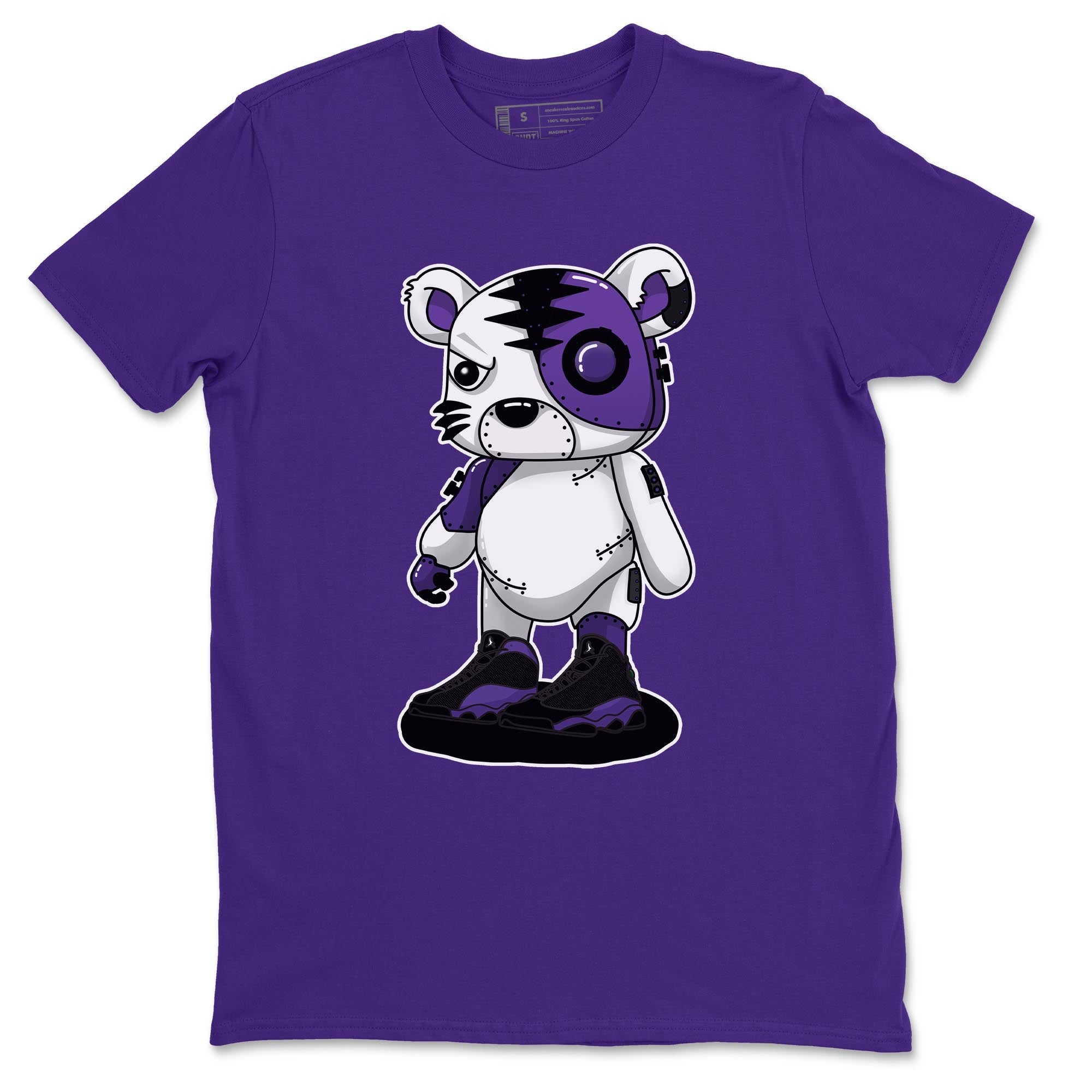 Cyborg Tiger Unisex Tops - Air Jordan 13 Court Purple
