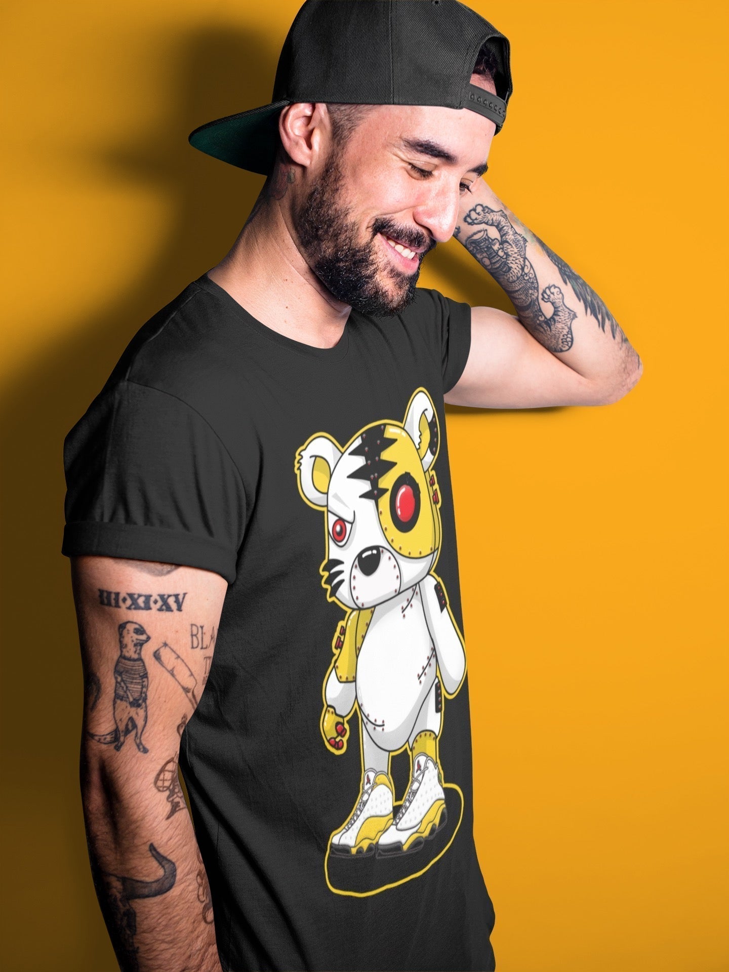 Cyborg Tiger Unisex Tops - Air Jordan 13 Del Sol