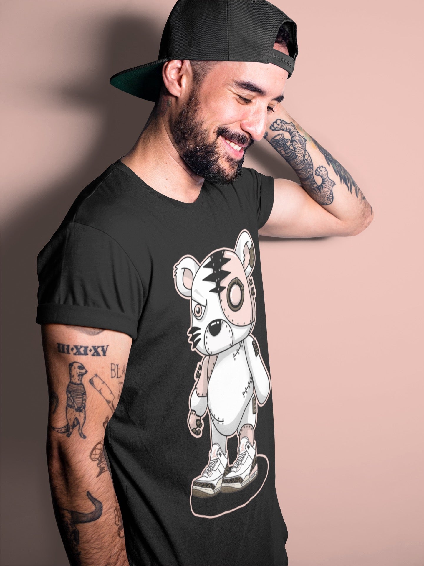 Cyborg Tiger Unisex Tops - Air Jordan 3 Atmosphere