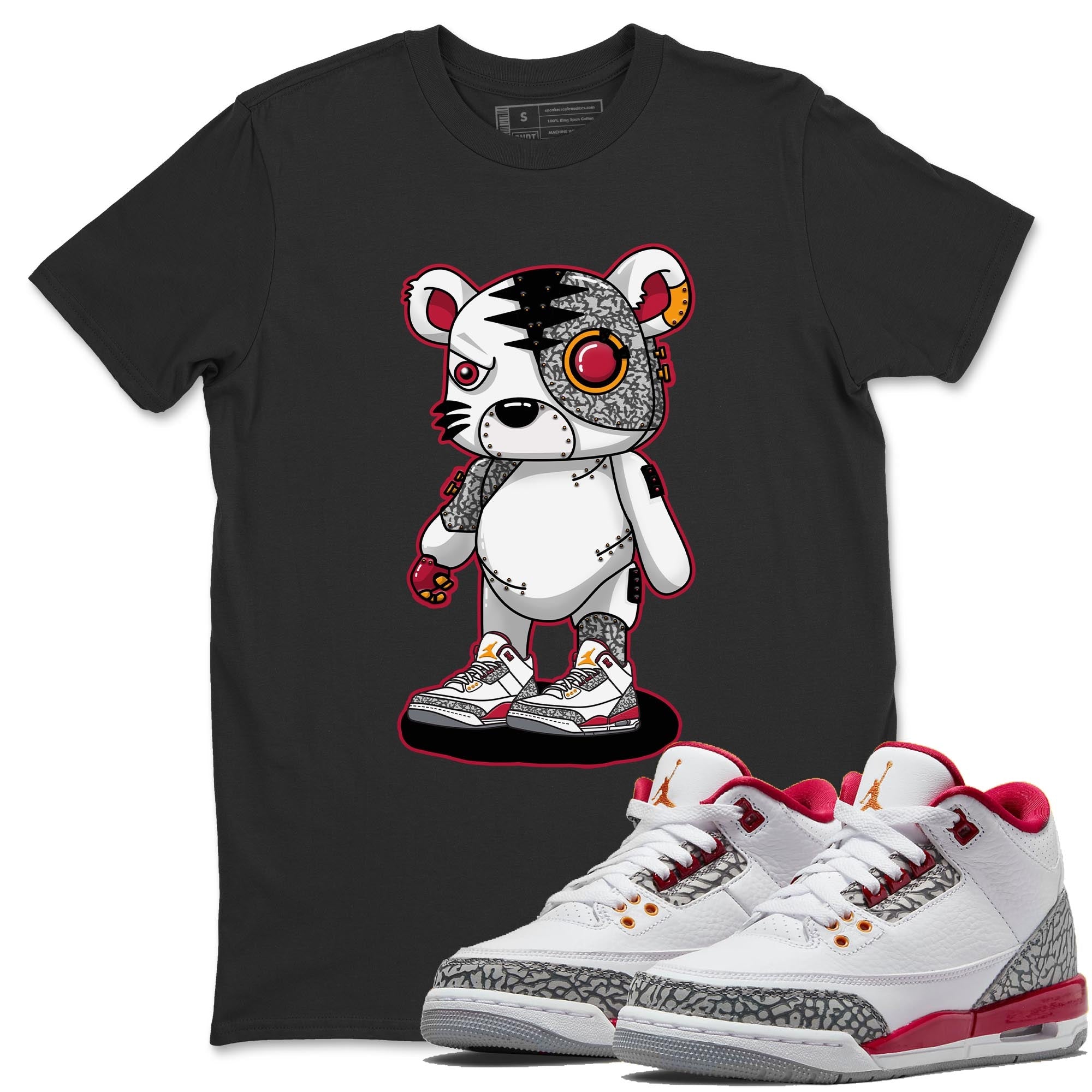 Cyborg Tiger Unisex Tops - Air Jordan 3 Cardinal