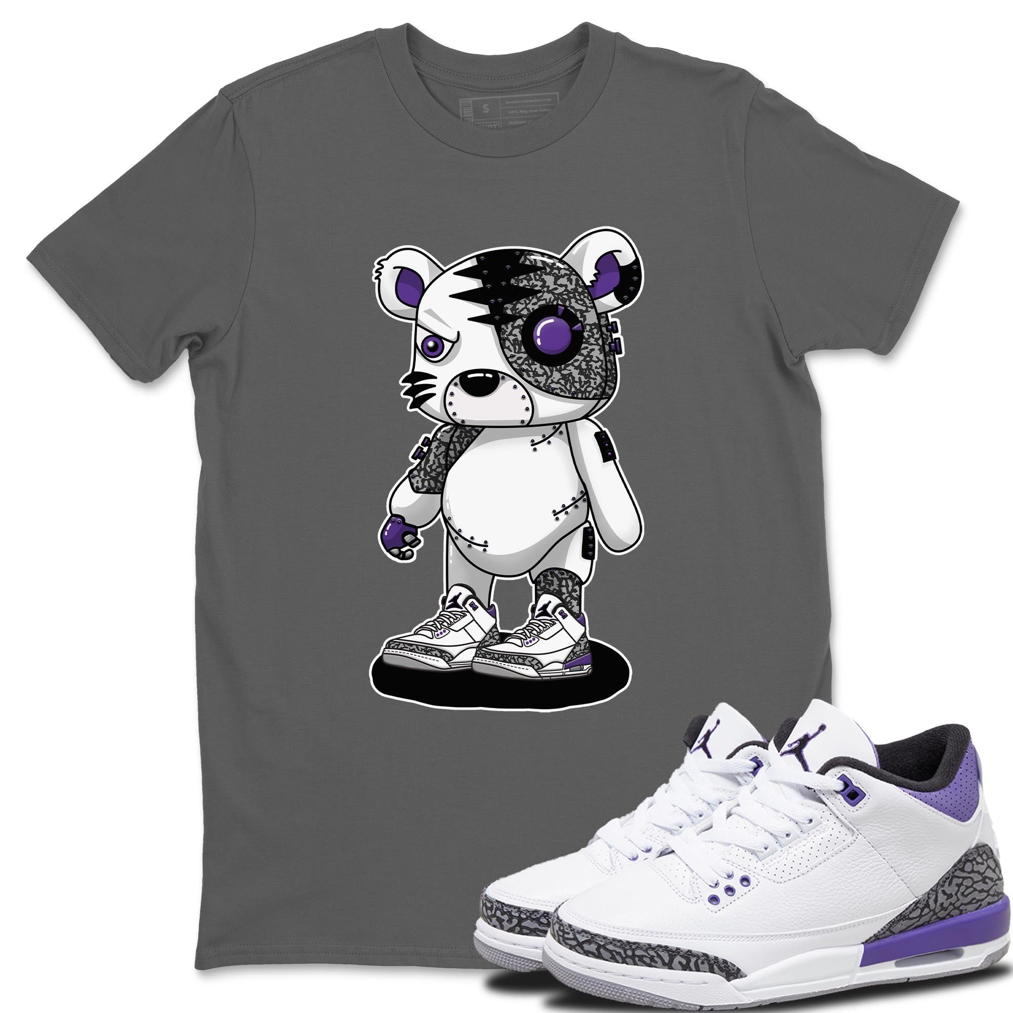 Cyborg Tiger Unisex Tops - Air Jordan 3 Dark Iris