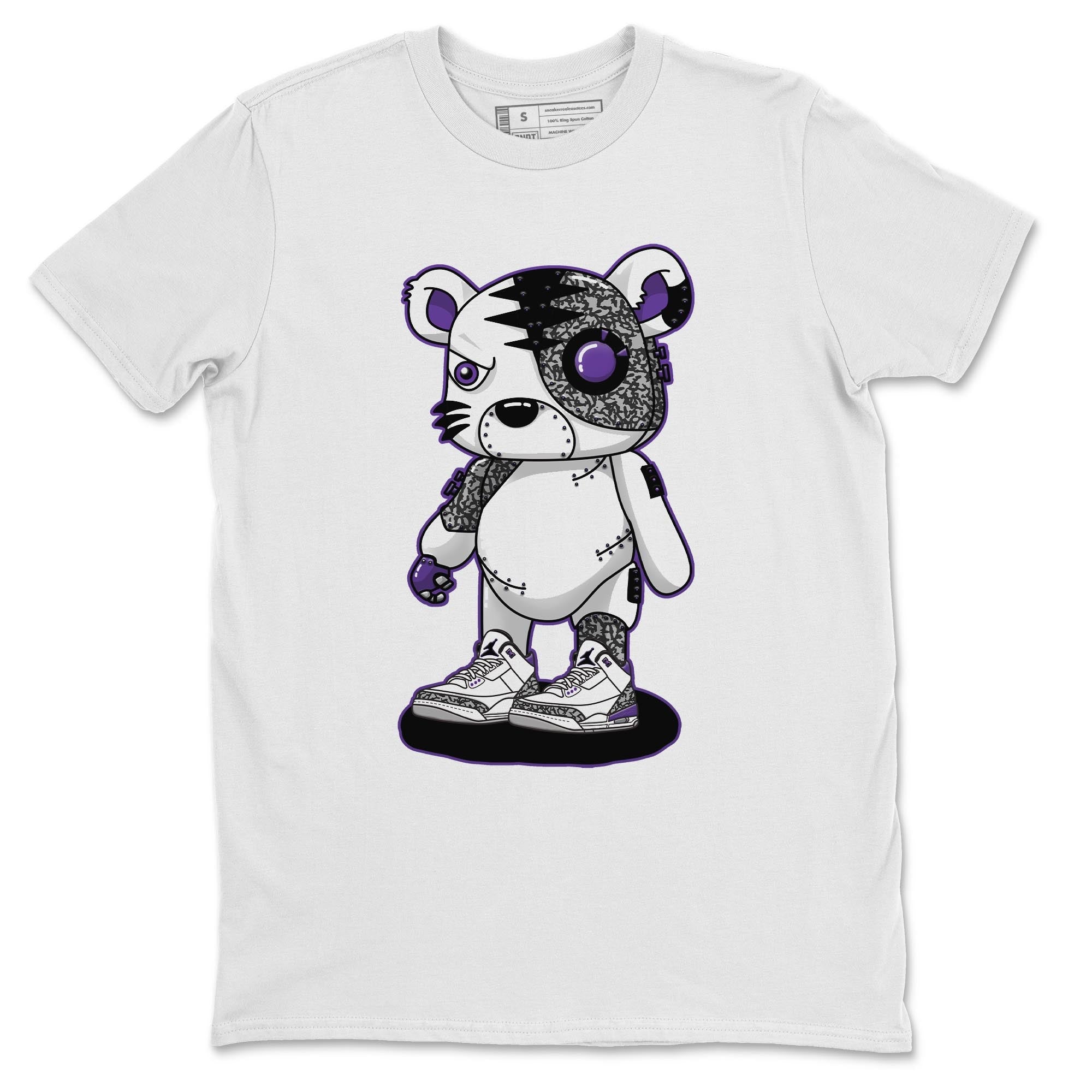 Cyborg Tiger Unisex Tops - Air Jordan 3 Dark Iris