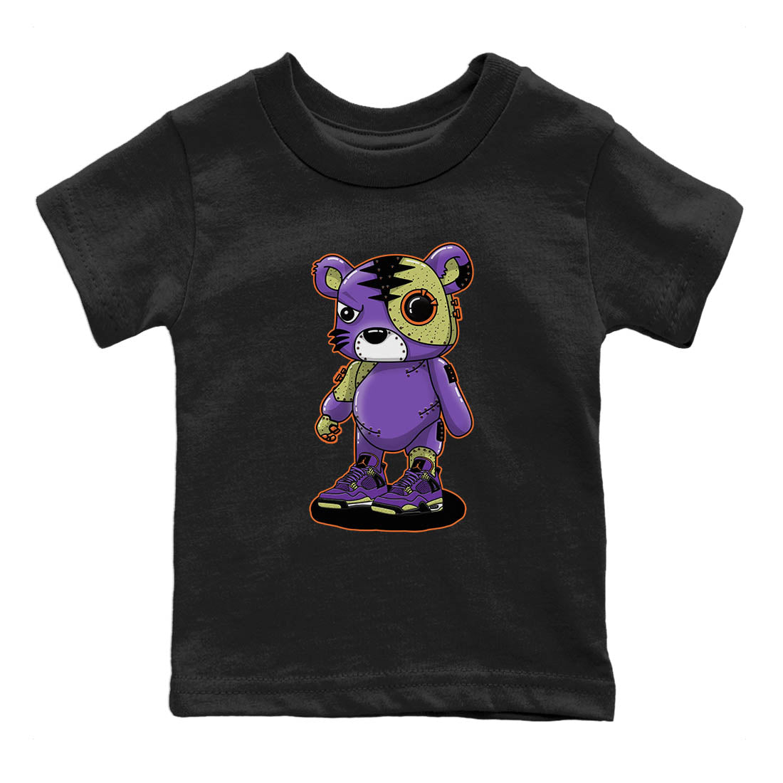 Cyborg Tiger Kids Tops - Air Jordan 4 Canyon Purple