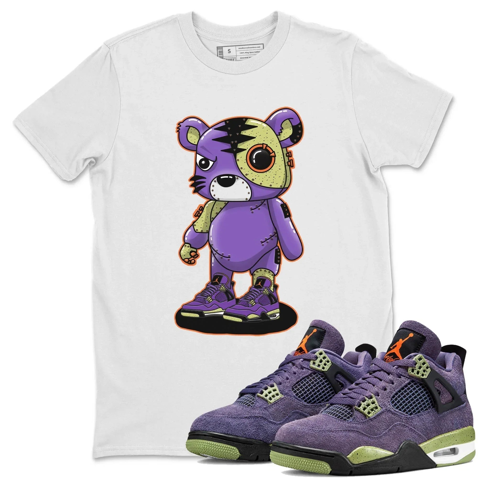 Cyborg Tiger Unisex Tops - Air Jordan 4 Canyon Purple
