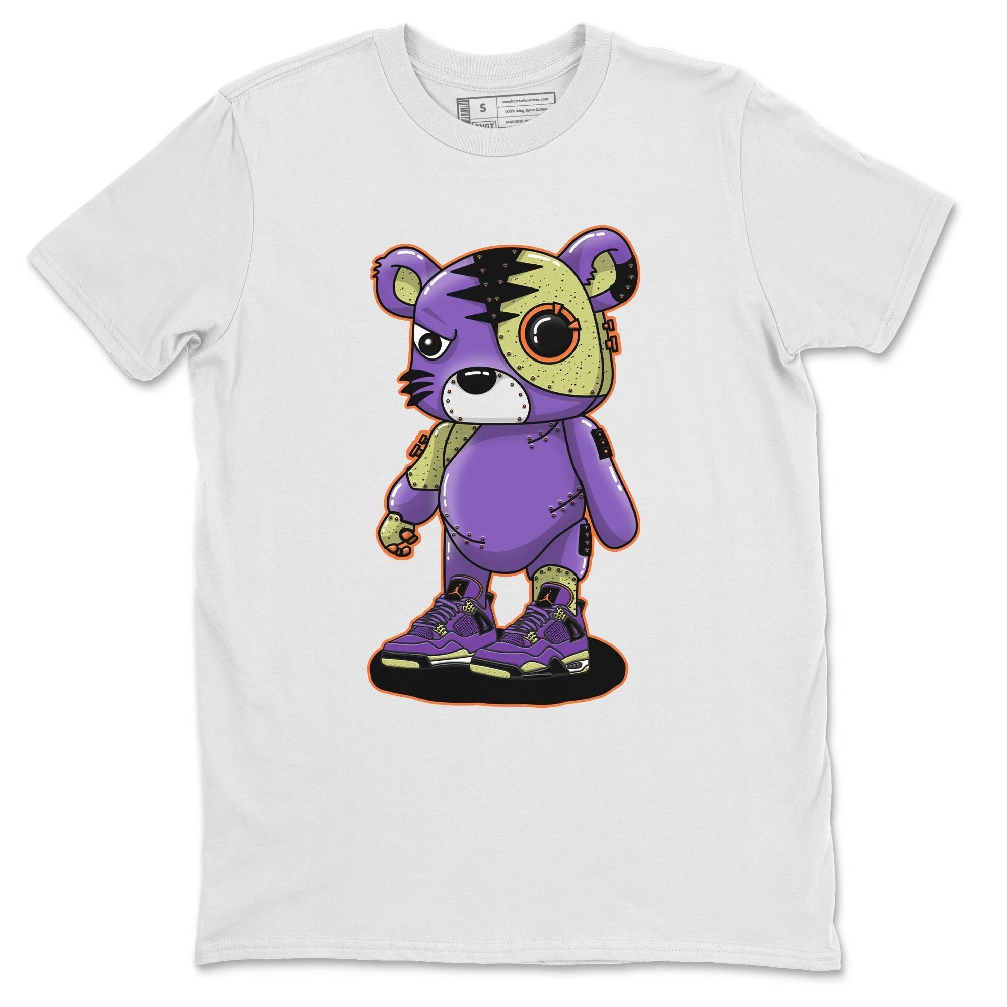 Cyborg Tiger Unisex Tops - Air Jordan 4 Canyon Purple