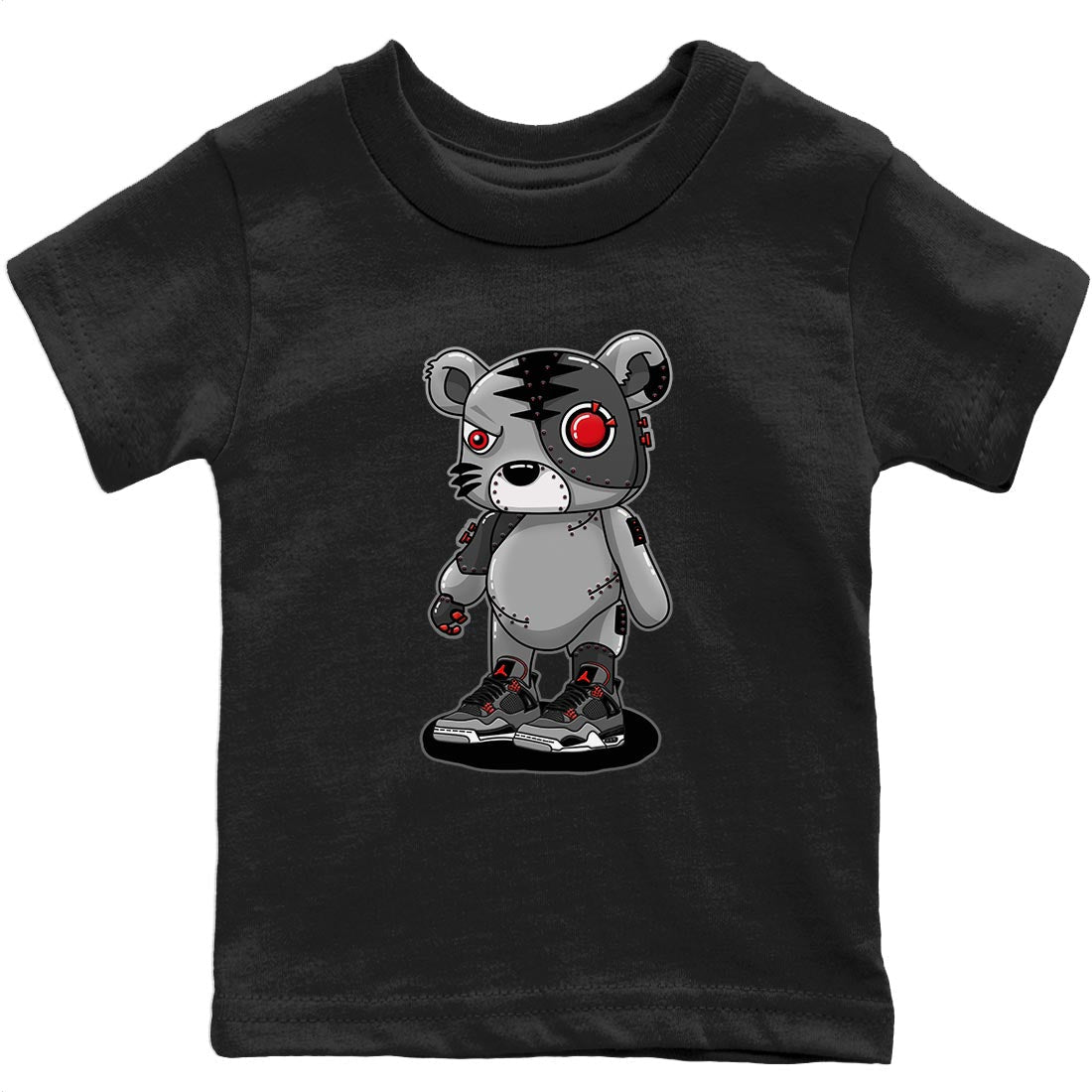 Cyborg Tiger Kids Tops - Air Jordan 4 Infrared