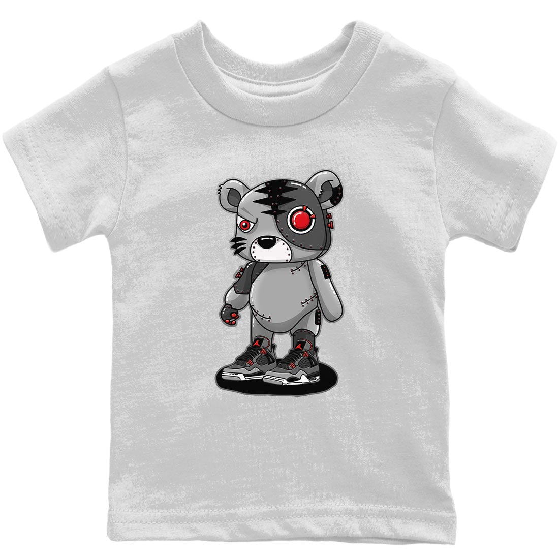 Cyborg Tiger Kids Tops - Air Jordan 4 Infrared