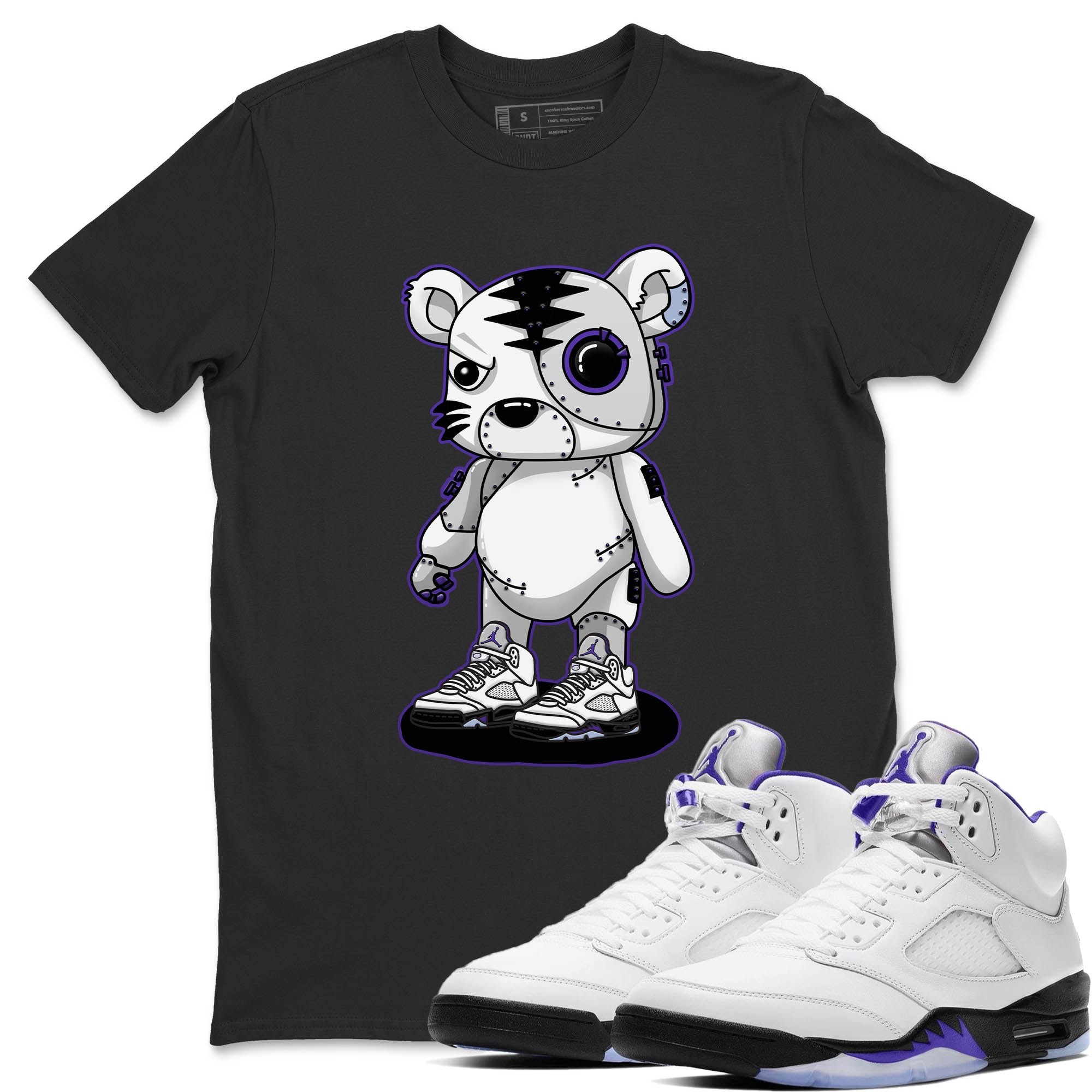 Cyborg Tiger Unisex Tops - Air Jordan 5 Concord