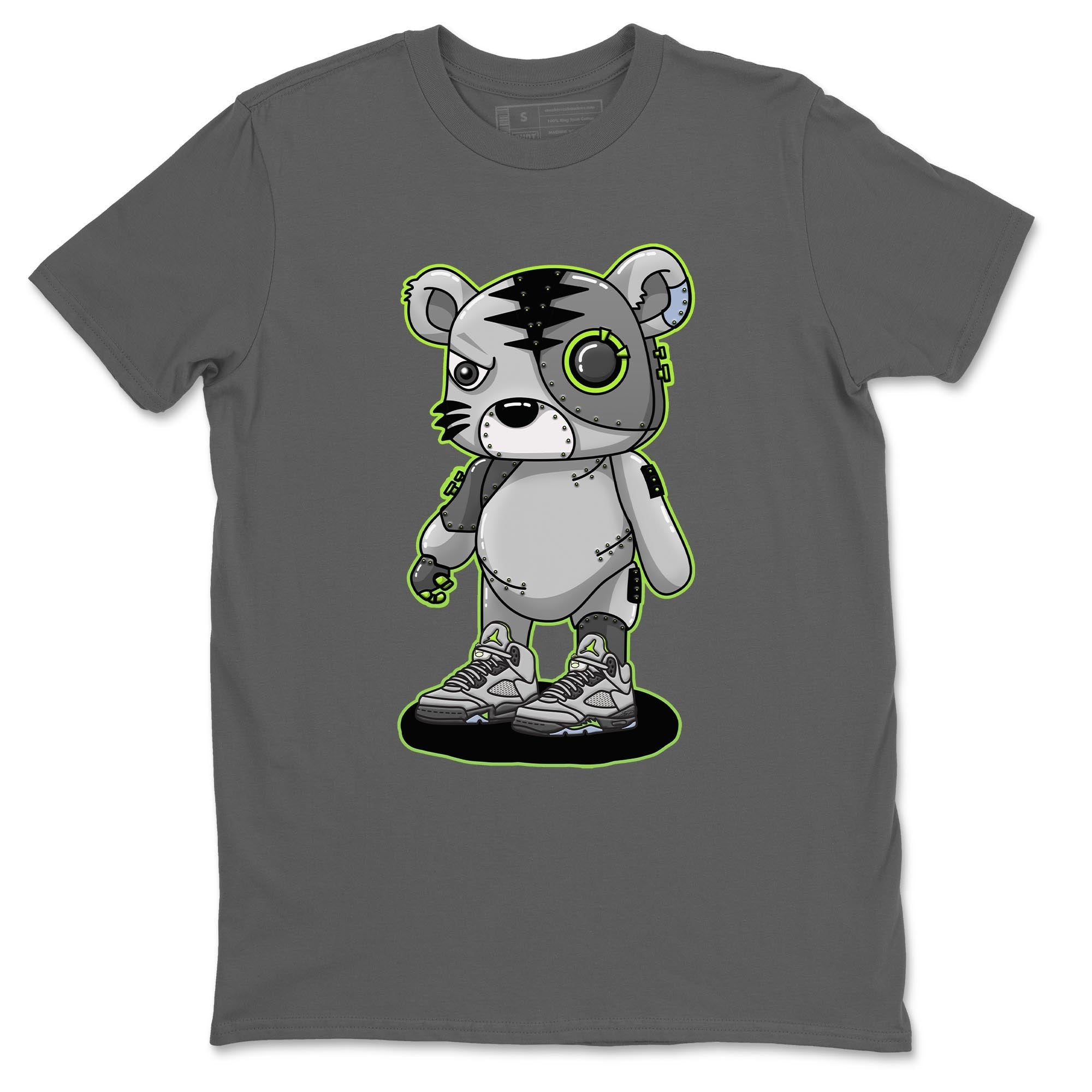 Cyborg Tiger Unisex Tops - Air Jordan 5 Green Bean