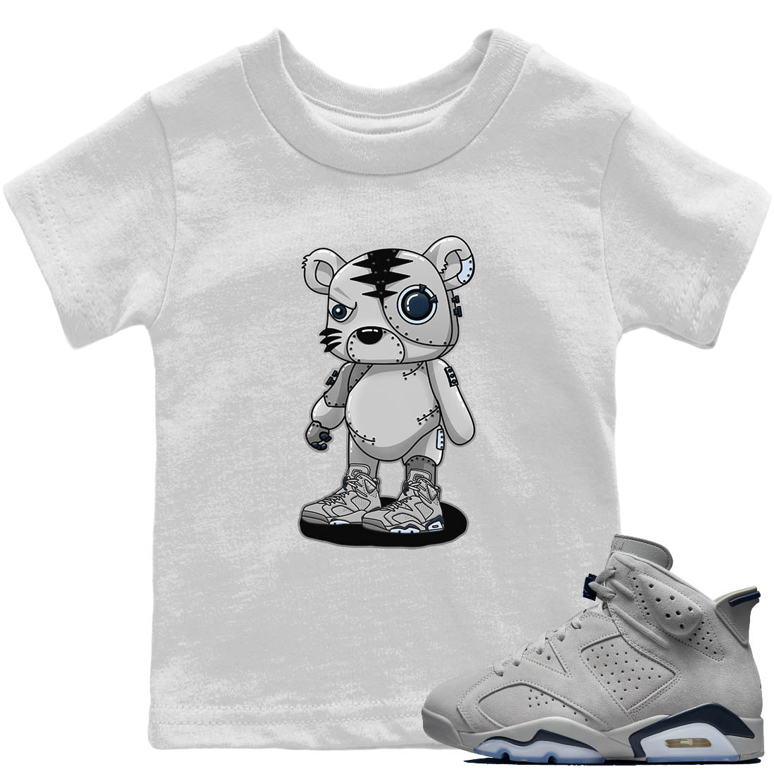 Cyborg Tiger Kids Tops - Air Jordan 6 Georgetown