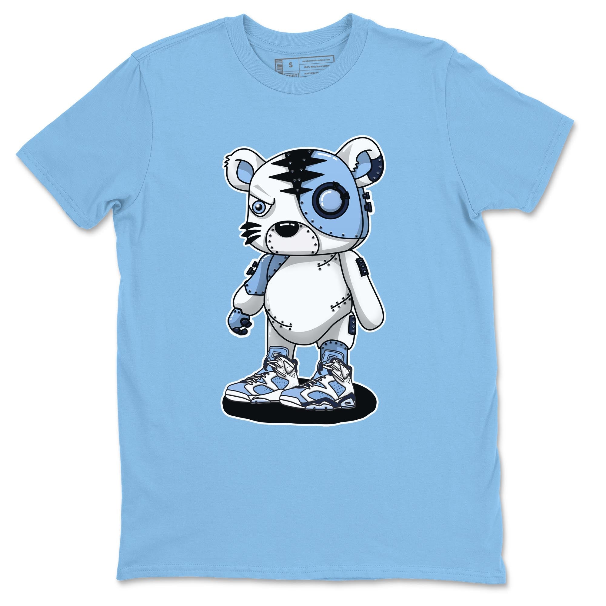 Cyborg Tiger Unisex Tops - Air Jordan 6 UNC