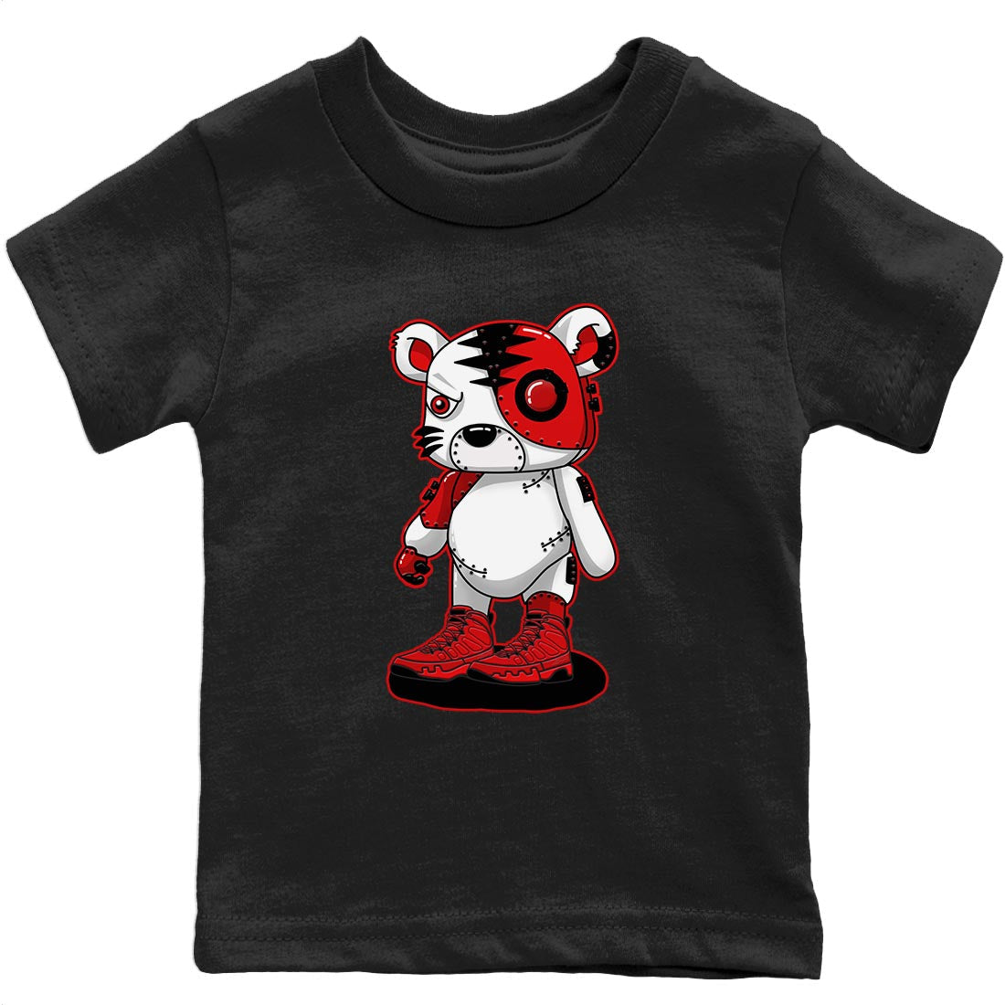 Cyborg Tiger Kids Tops - Air Jordan 9 Chile Red