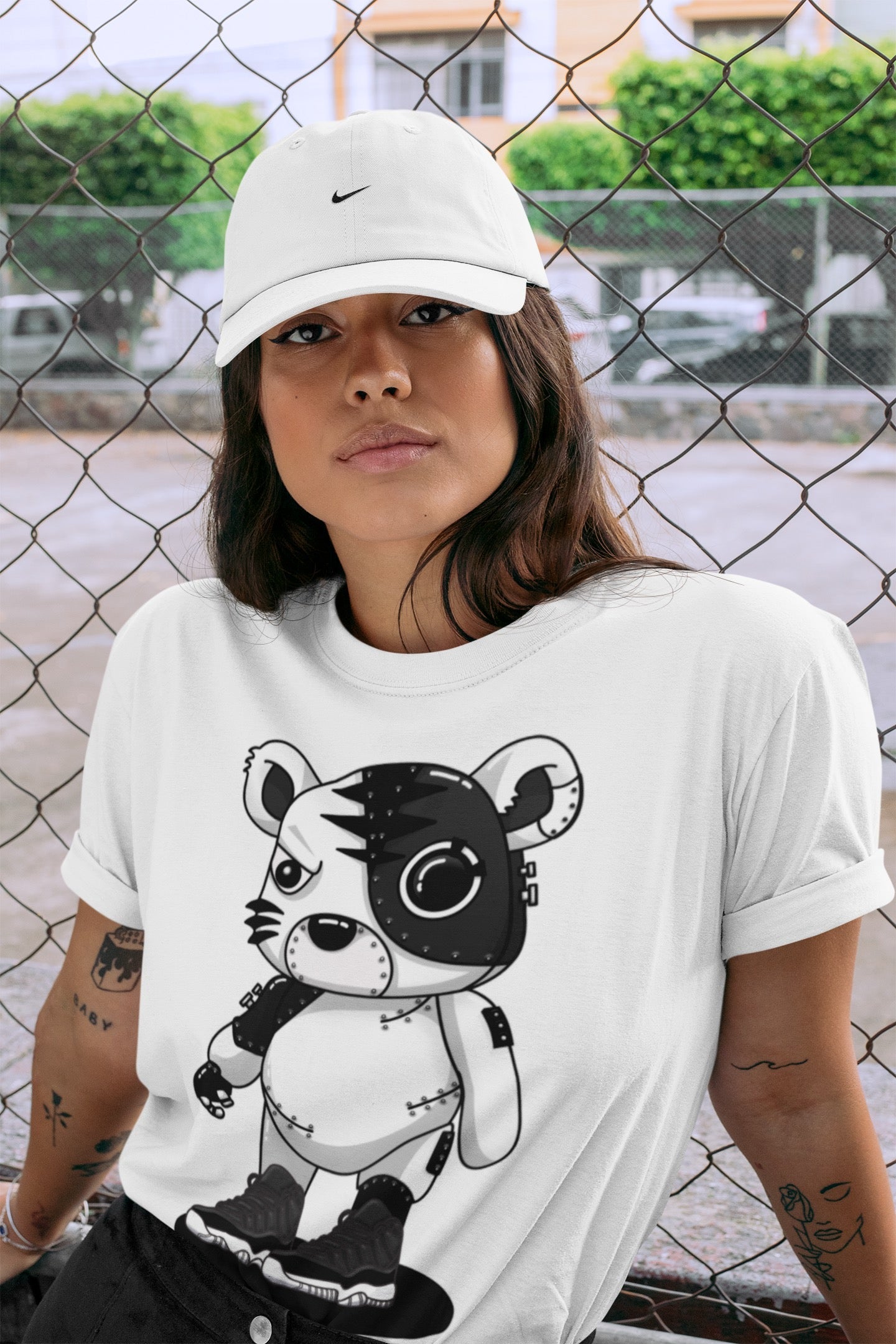Cyborg Tiger Unisex Tops - Air Jordan 11 72-10