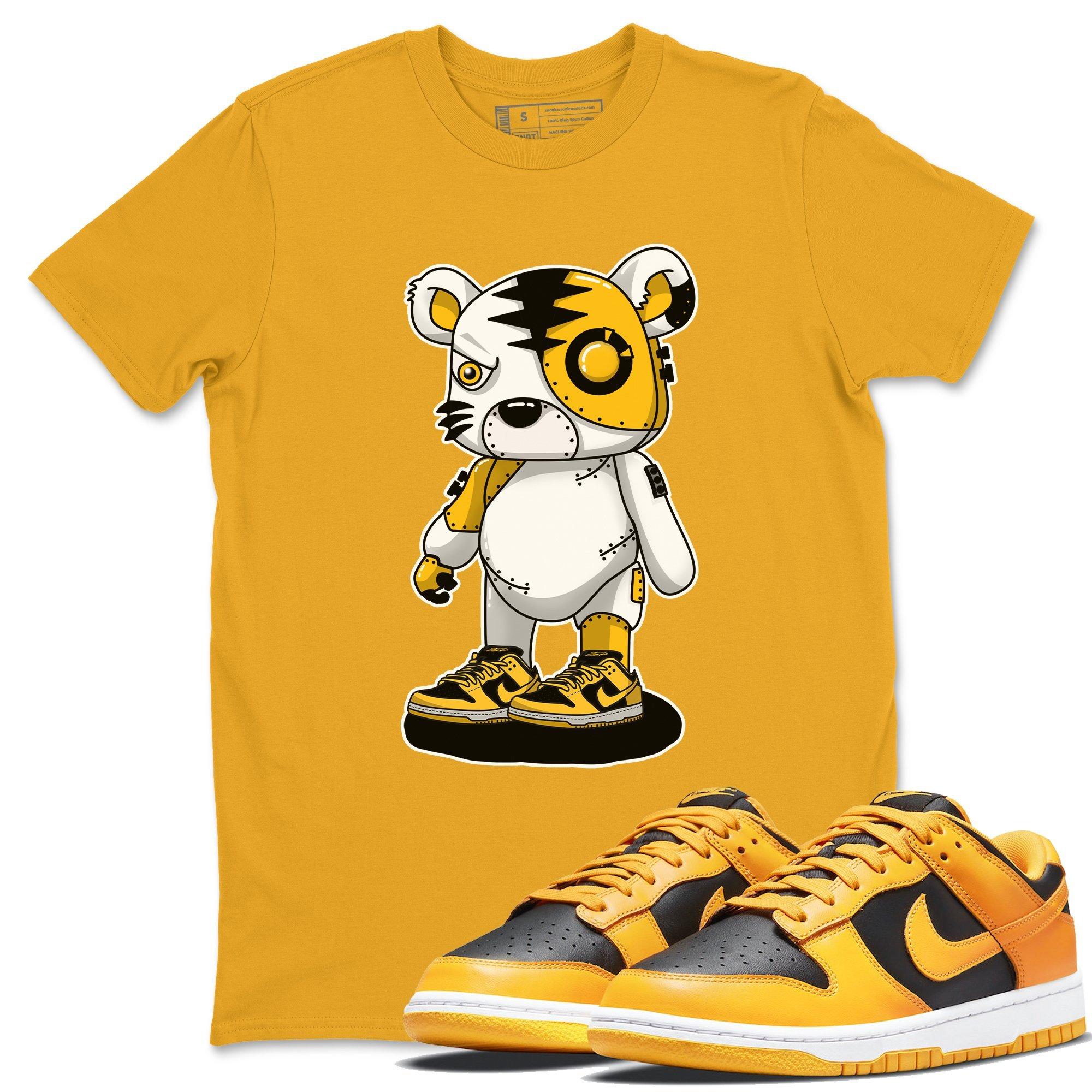Cyborg Tiger Unisex Tops - Dunk Championship Goldenrod
