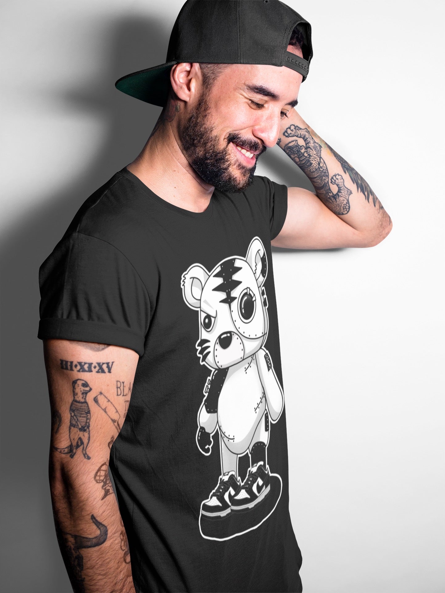 Cyborg Tiger Unisex Tops - Dunk Panda