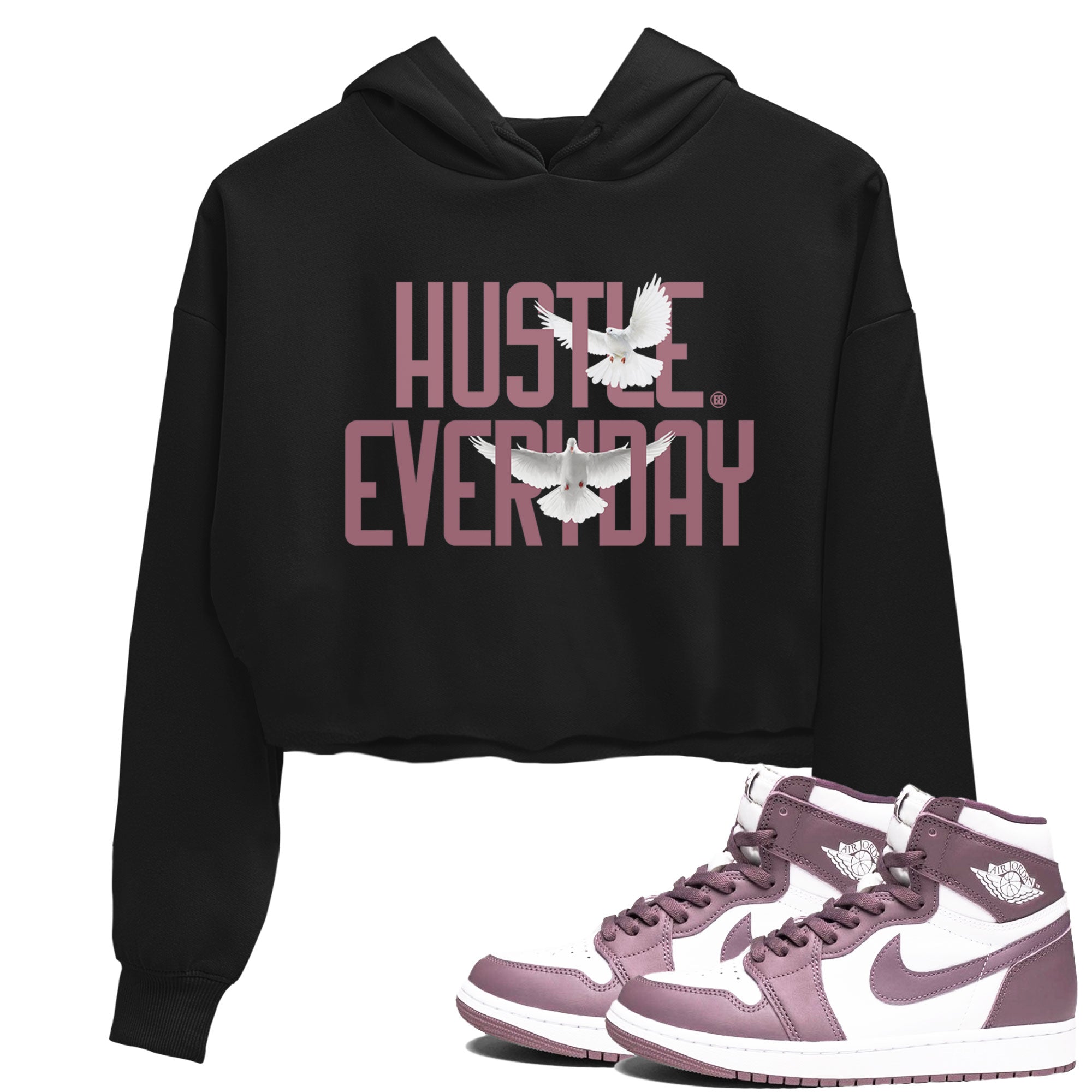 Daily Hustle snkmatch Women's Top - Air Jordan 1 Mauve