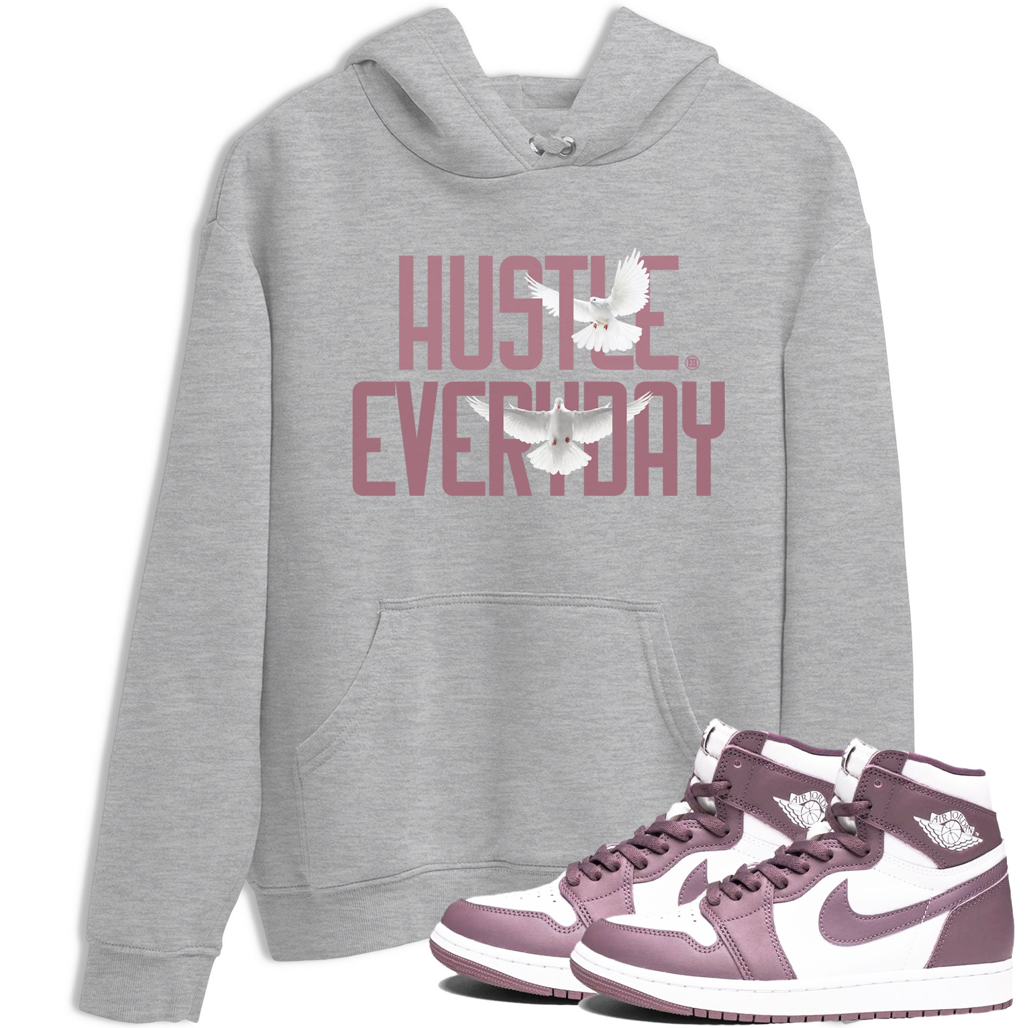 Daily Hustle snkmatch Tee - Air Jordan 1 Mauve