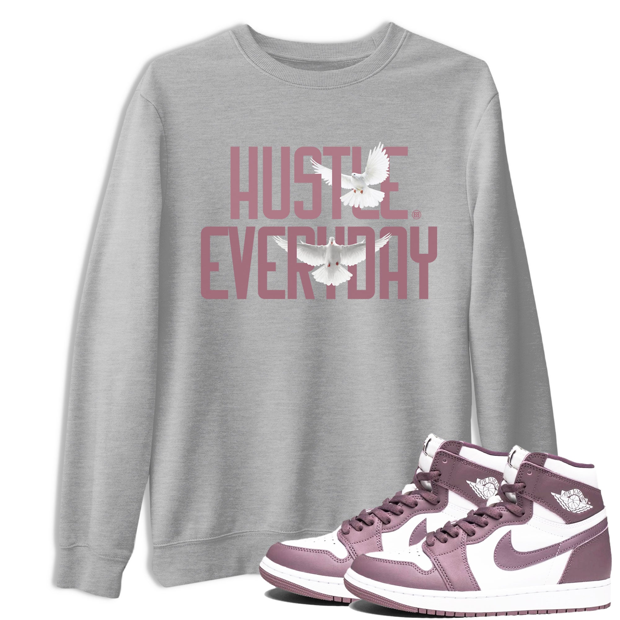 Daily Hustle snkmatch Tee - Air Jordan 1 Mauve