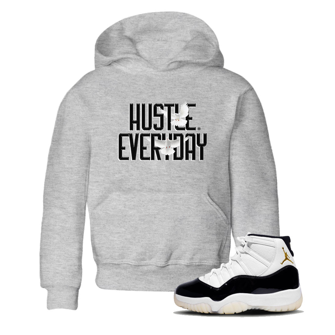 Daily Hustle snkmatch Tee Kids - Air Jordan 11 Gratitude