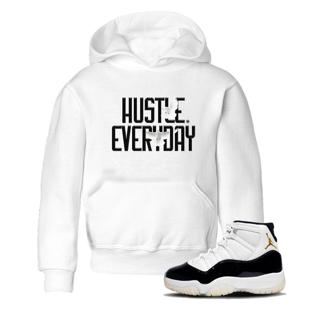 Daily Hustle snkmatch Tee Kids - Air Jordan 11 Gratitude