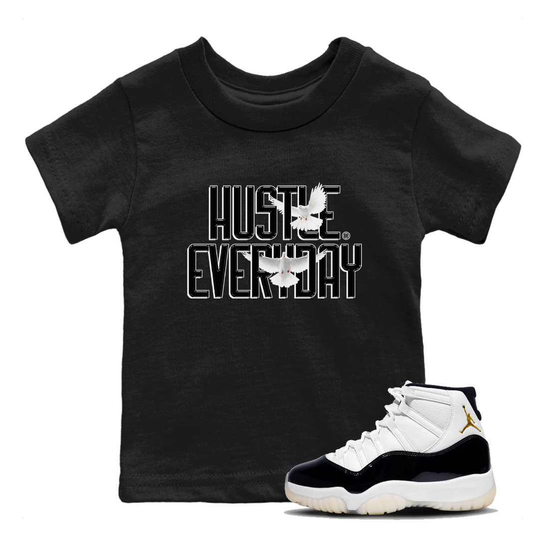 Daily Hustle snkmatch Tee Kids - Air Jordan 11 Gratitude