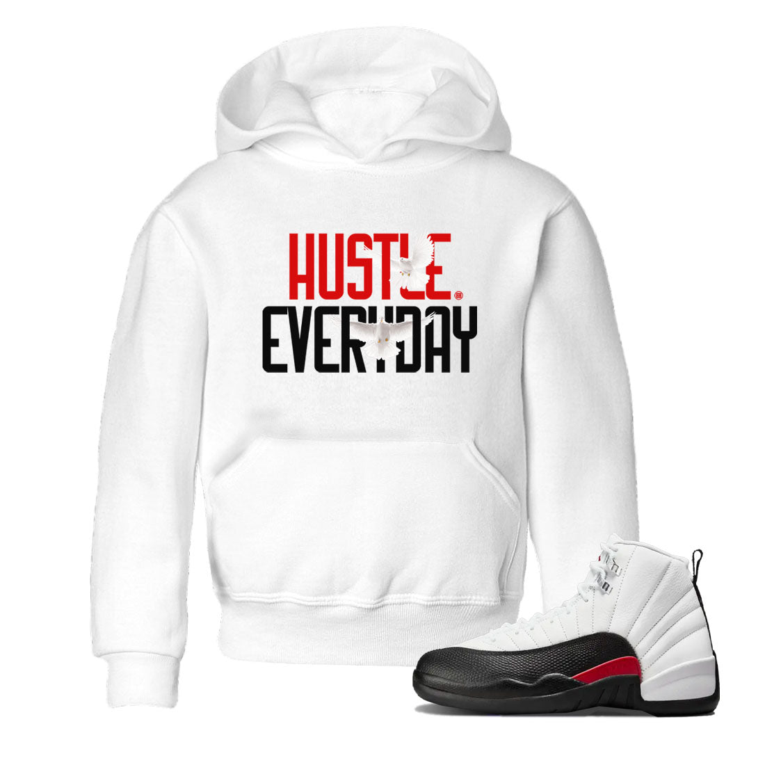 Daily Hustle snkmatch Tees Kids - Air Jordan 12 Taxi Flip