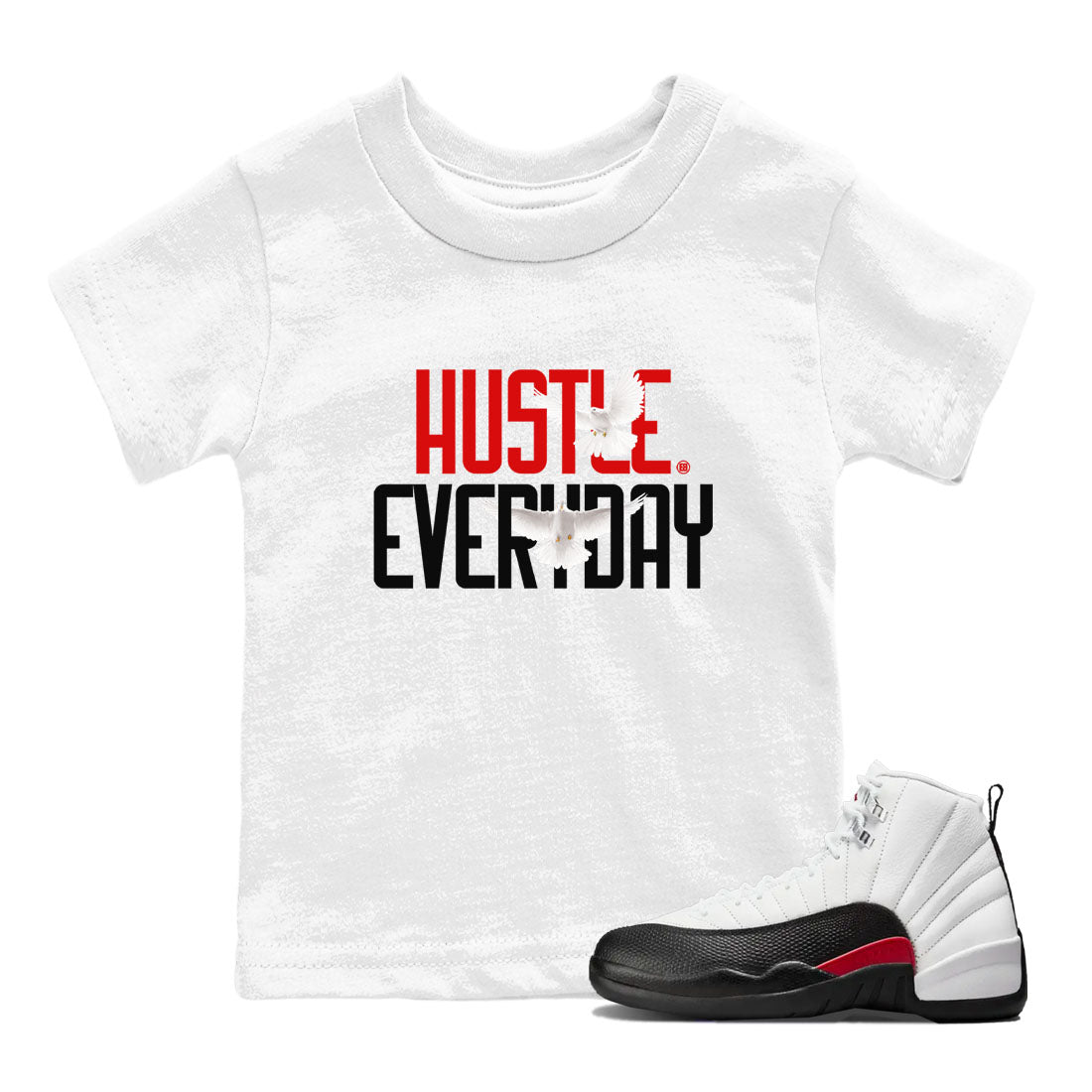 Daily Hustle snkmatch Tees Kids - Air Jordan 12 Taxi Flip