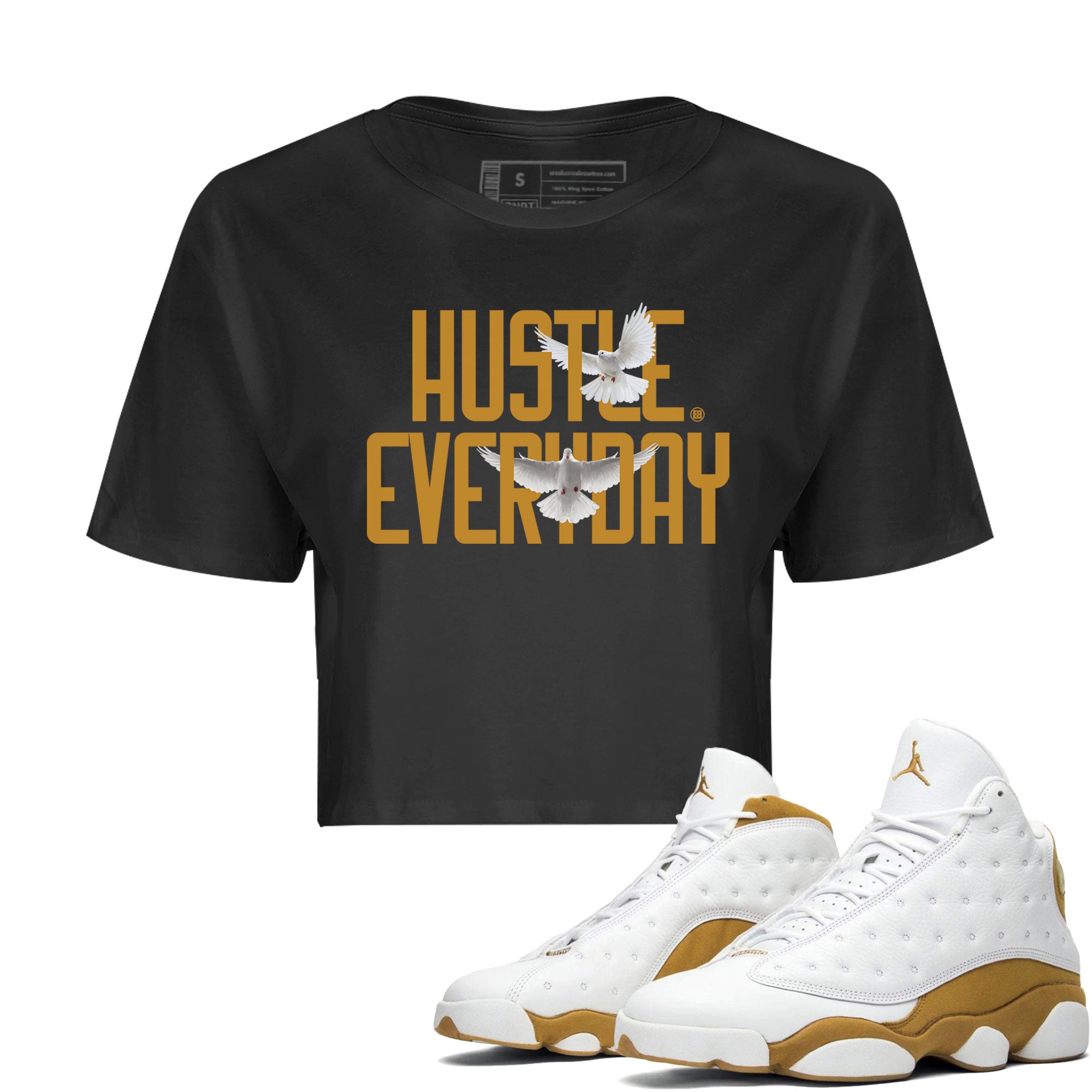 Daily Hustle Women's Tops - Air Jordan 13 Wheat