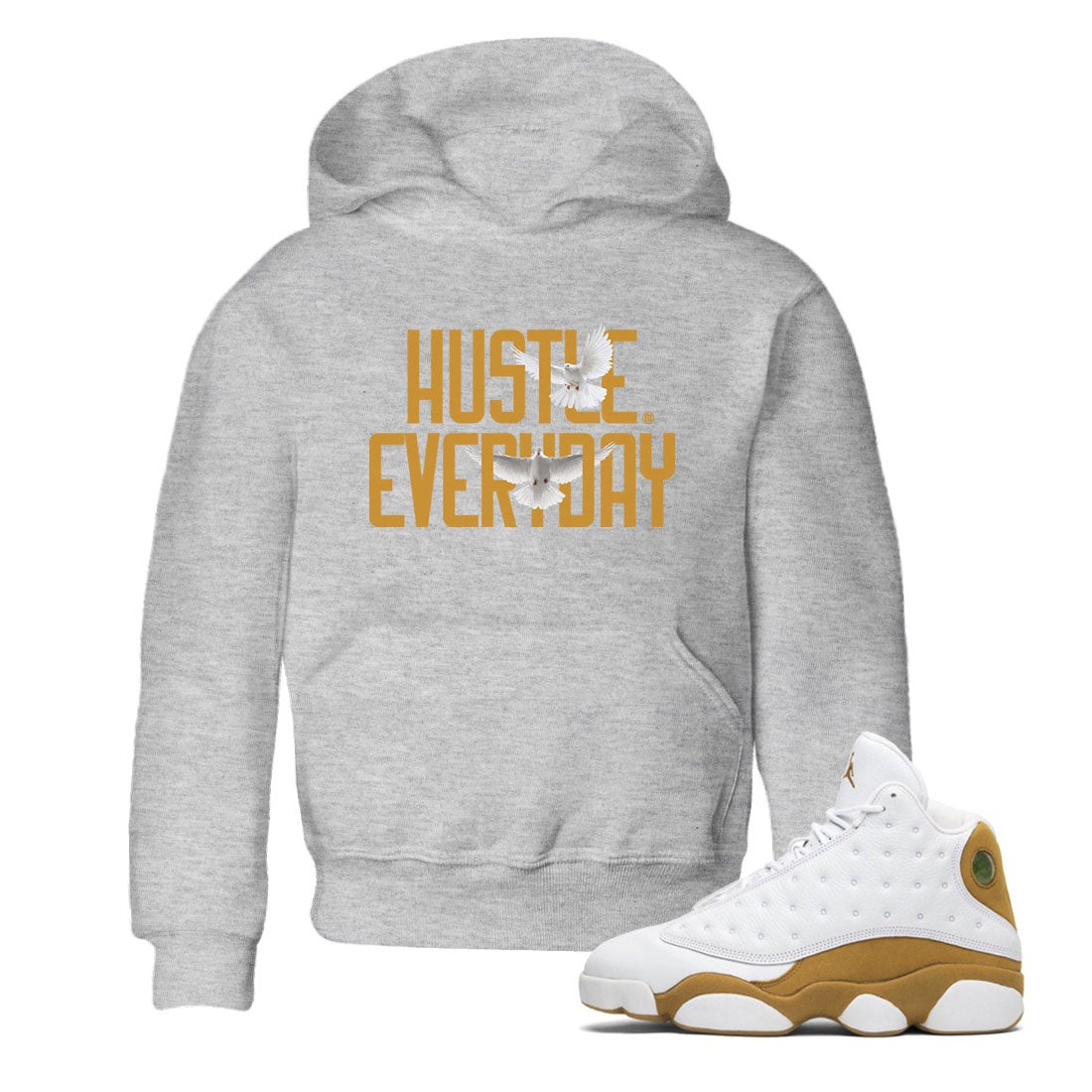 Daily Hustle Kids Tops - Air Jordan 13 Wheat