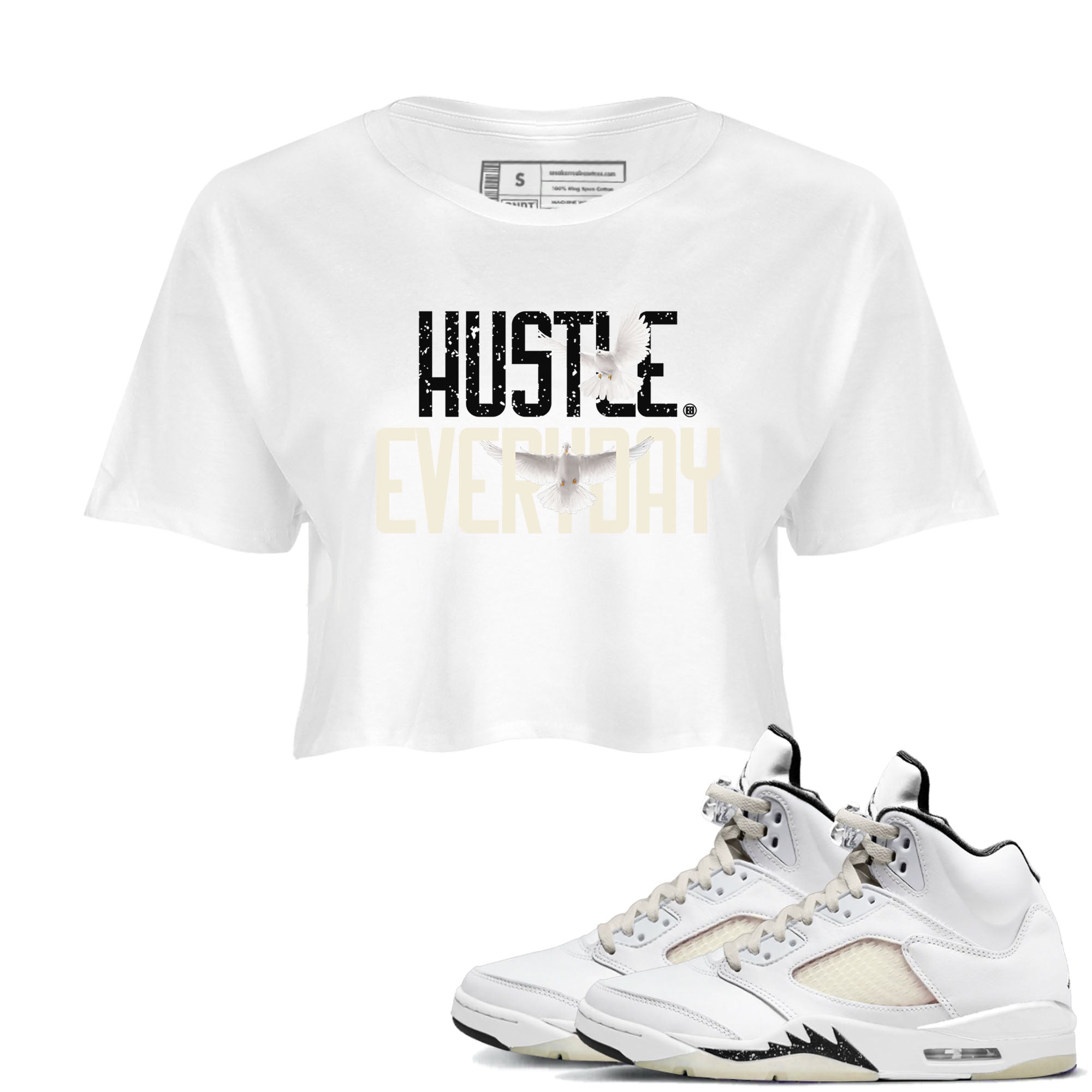Daily Hustle snkmatch Women's Top - Air Jordan 5 Sail