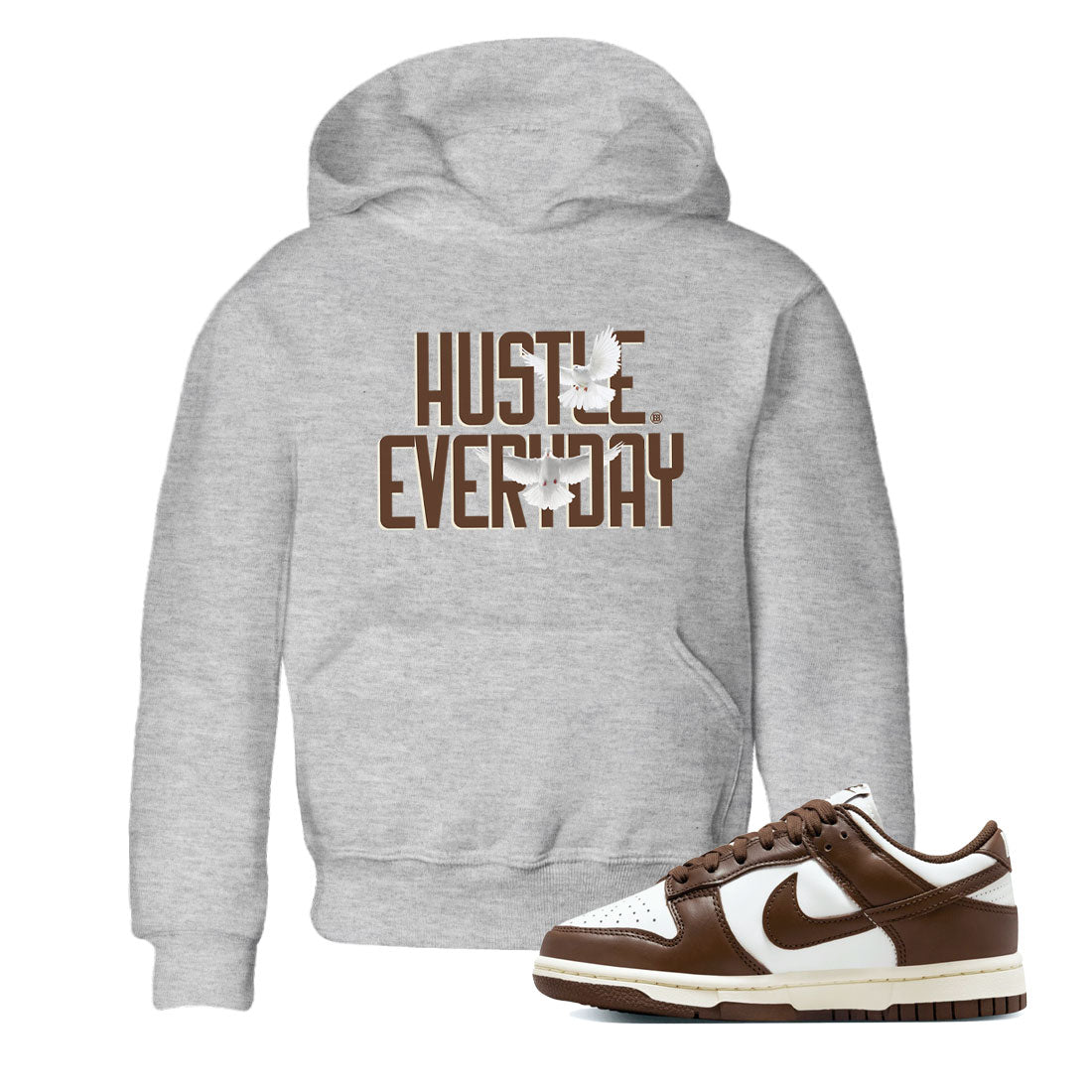 Daily Hustle snkmatch Tee Kids - Dunk Cacao Wow