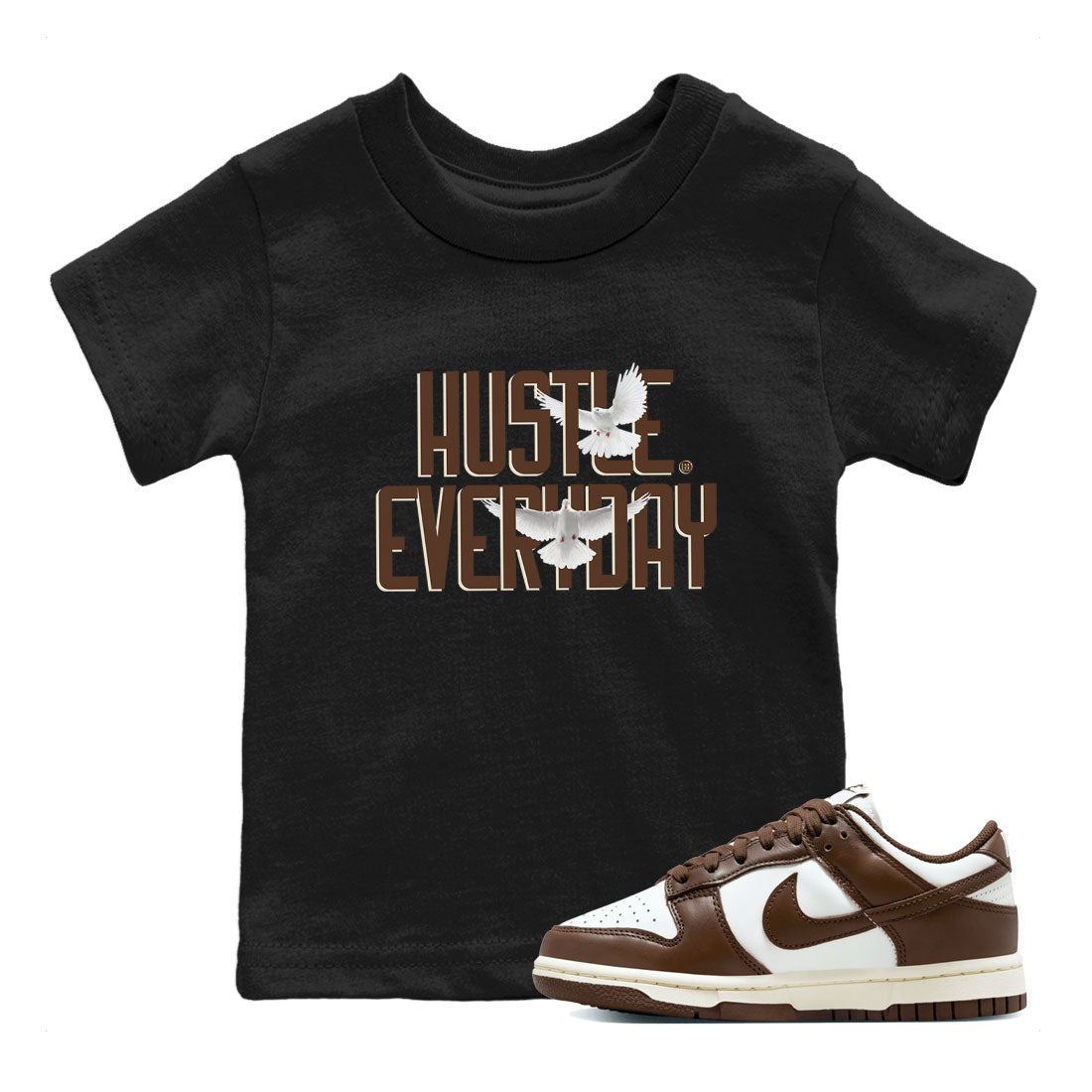 Daily Hustle snkmatch Tee Kids - Dunk Cacao Wow