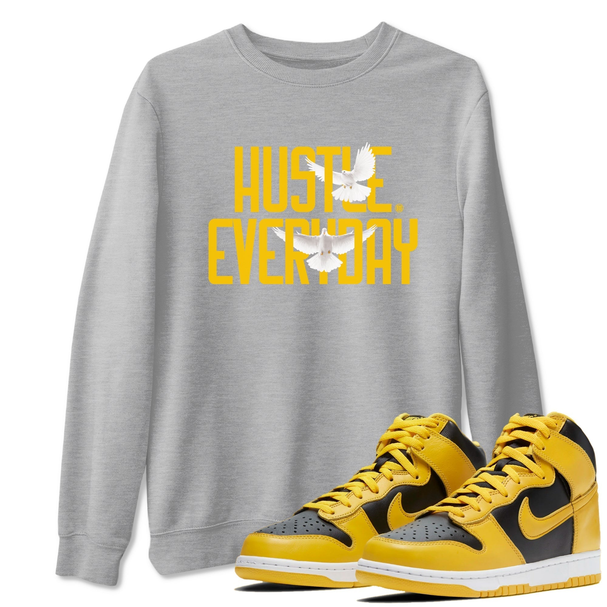 Daily Hustle snkmatch Tees - Dunk High Pollen