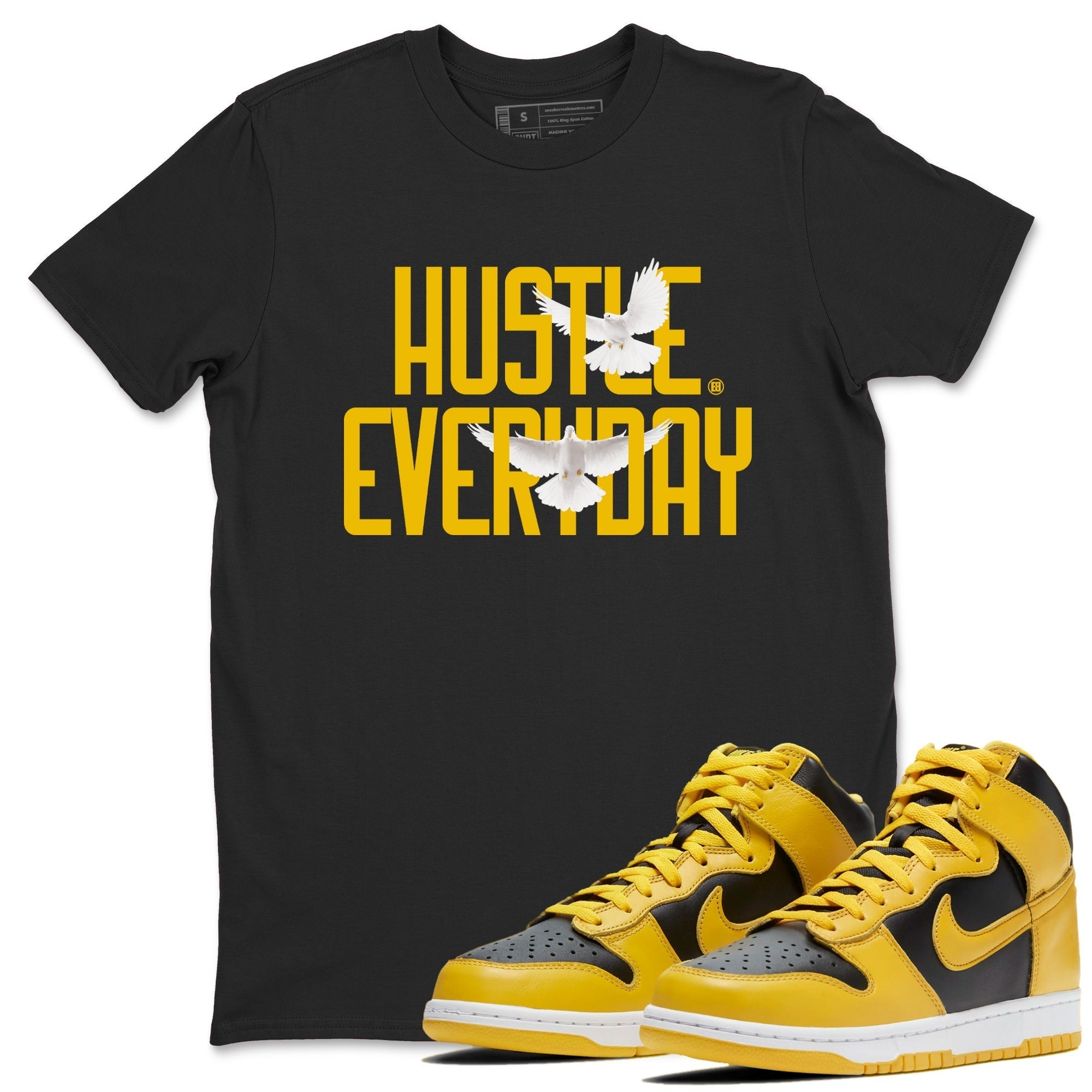 Daily Hustle snkmatch Tees - Dunk High Pollen