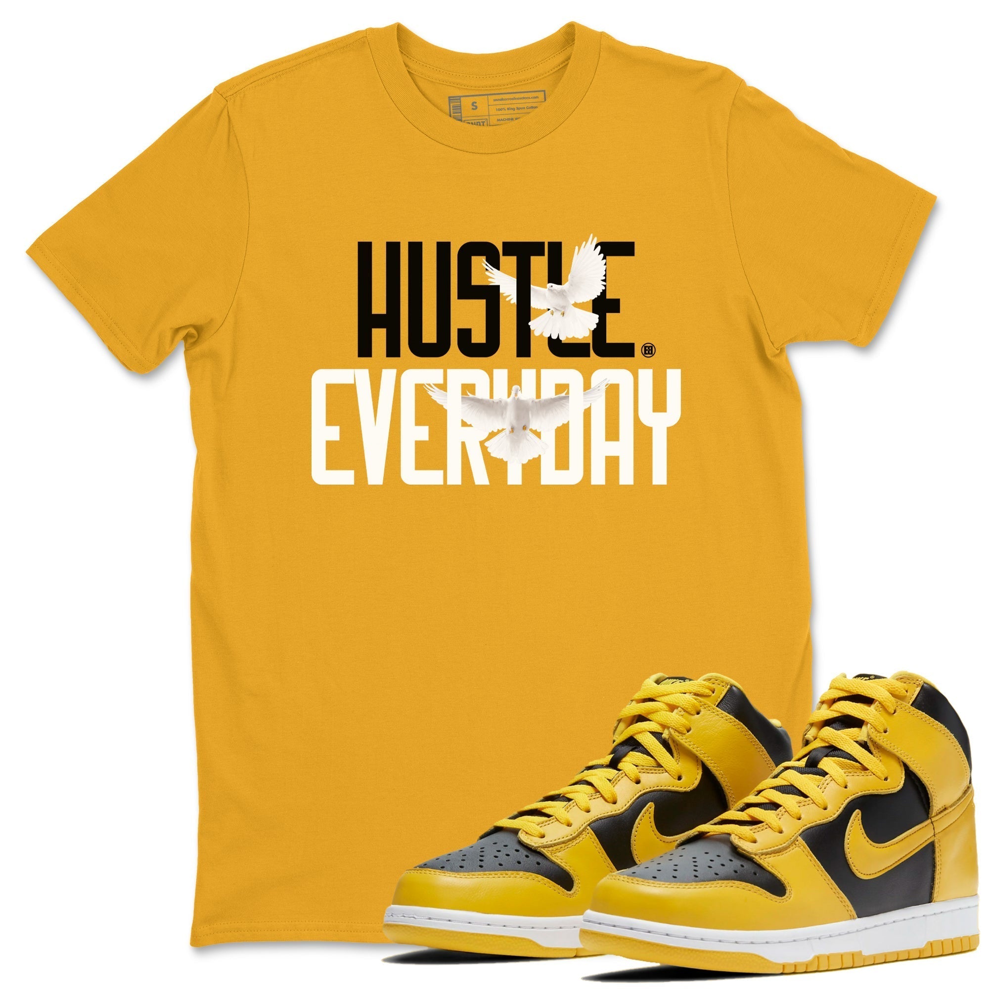 Daily Hustle snkmatch Tees - Dunk High Pollen