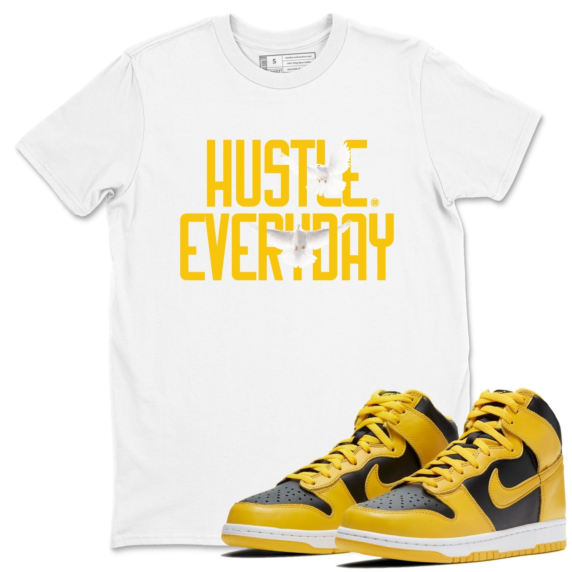 Daily Hustle snkmatch Tees - Dunk High Pollen