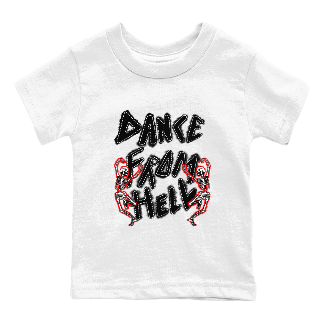 Dance From Hell snkmatch Tees Kids - Air Jordan 1 Black Toe Reimagined