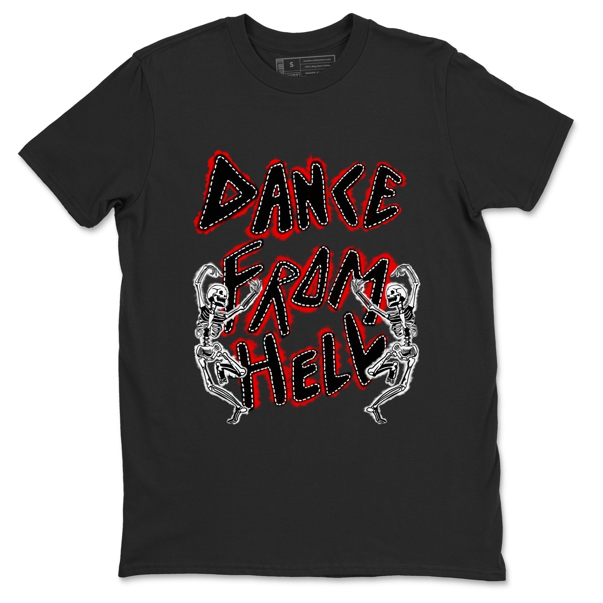Dance From Hell snkmatch Tees - Air Jordan 1 Black Toe Reimagined