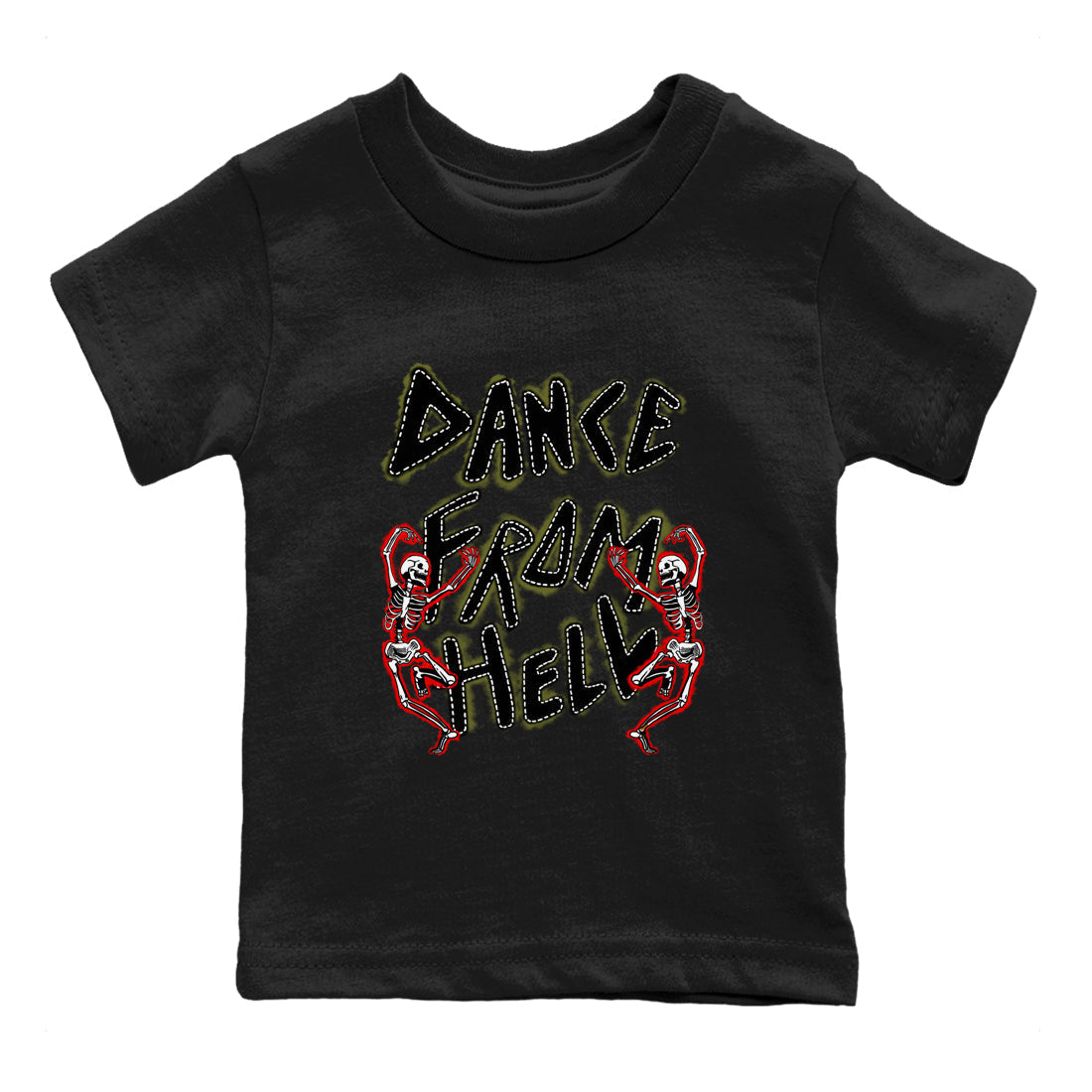 Dance From Hell snkmatch Tees Kids - Air Jordan 1 Travis Scott Medium Olive