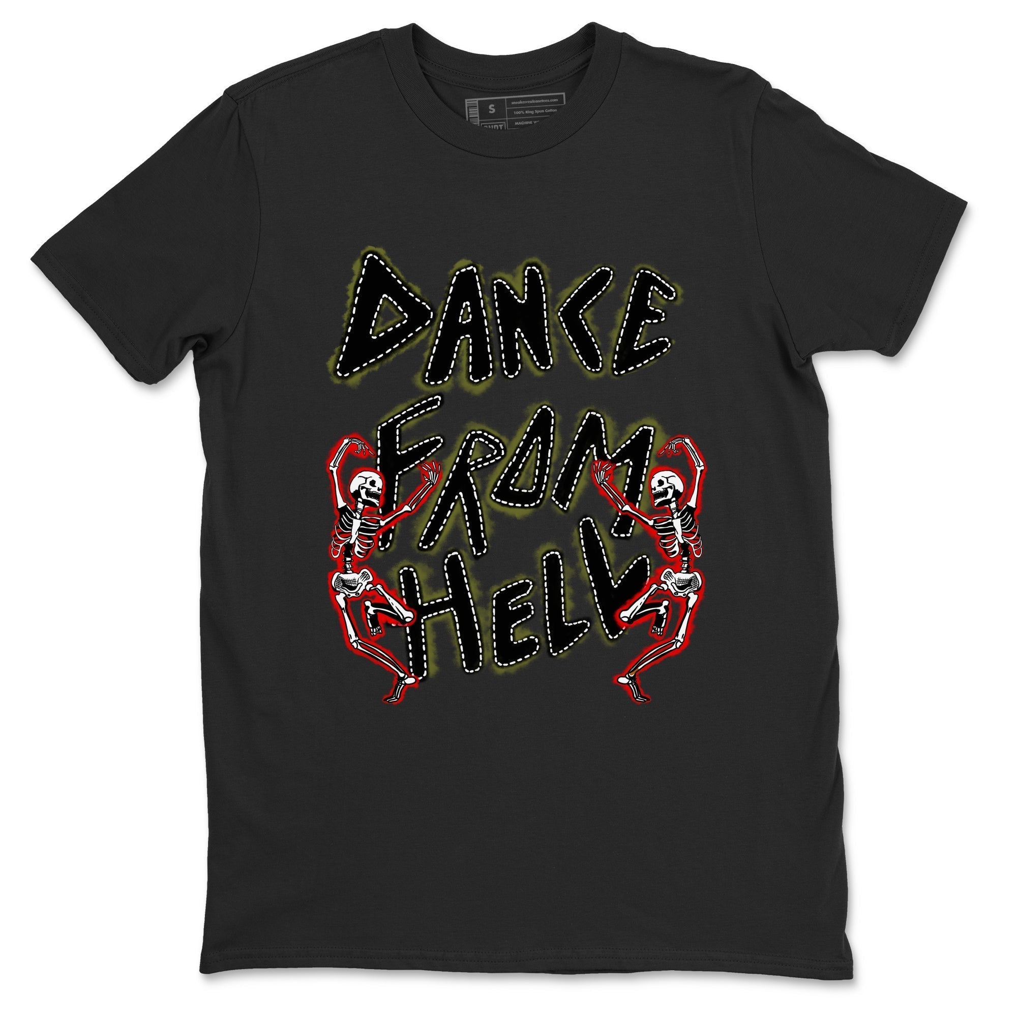 Dance From Hell snkmatch Tees - Air Jordan 1 Travis Scott Medium Olive