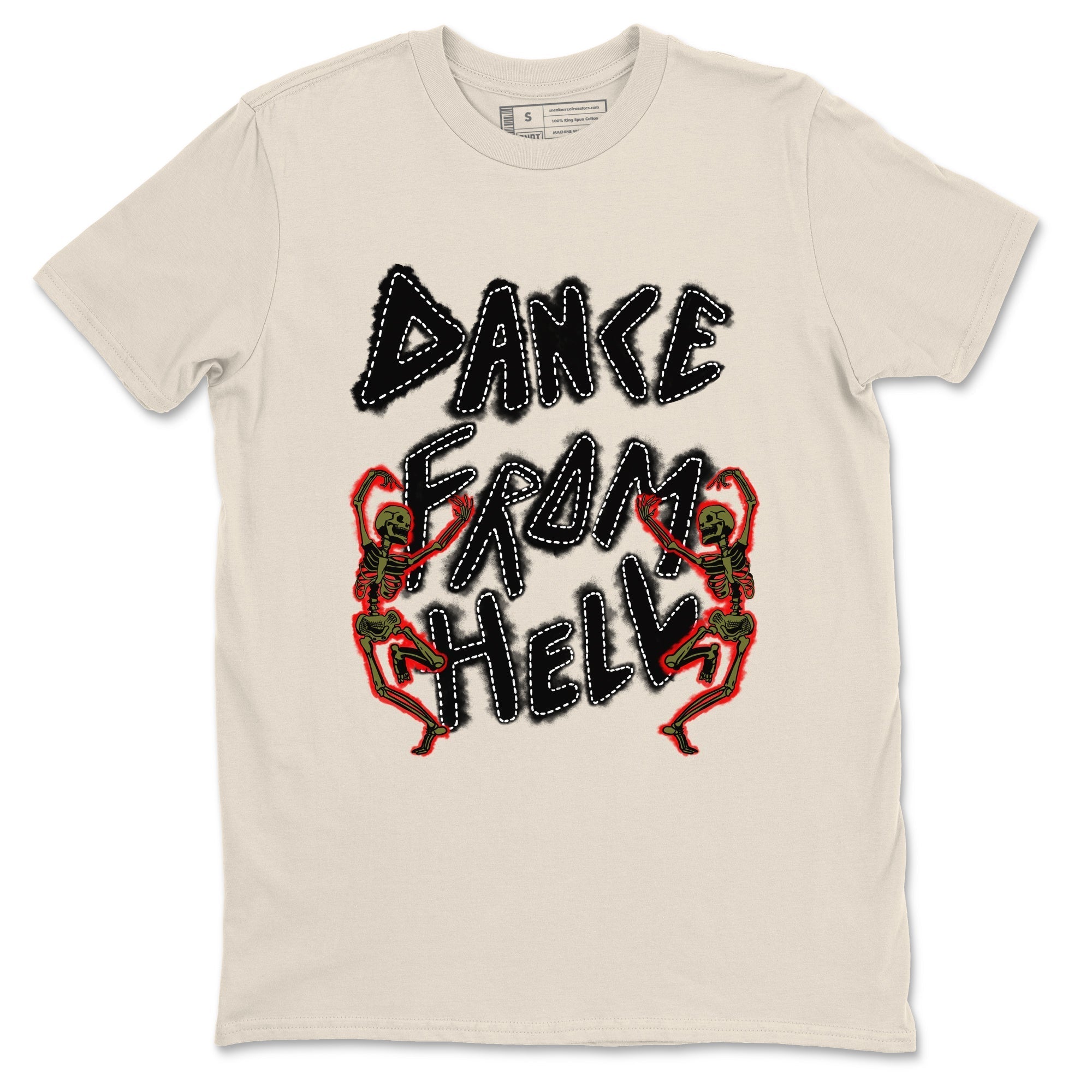 Dance From Hell snkmatch Tees - Air Jordan 1 Travis Scott Medium Olive