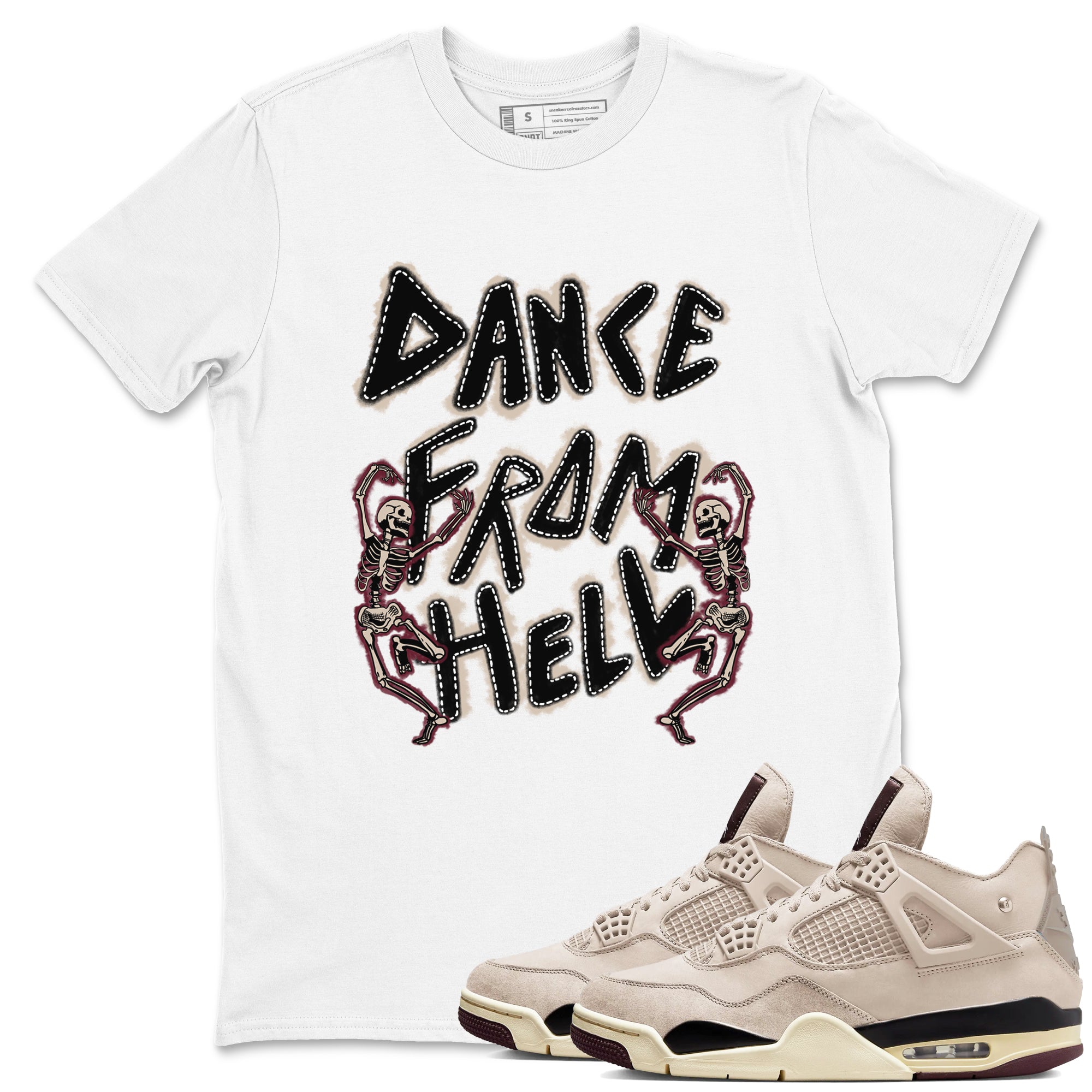 Dance From Hell snkmatch Tees - Air Jordan 4 A Ma Maniere x Fossil Stone